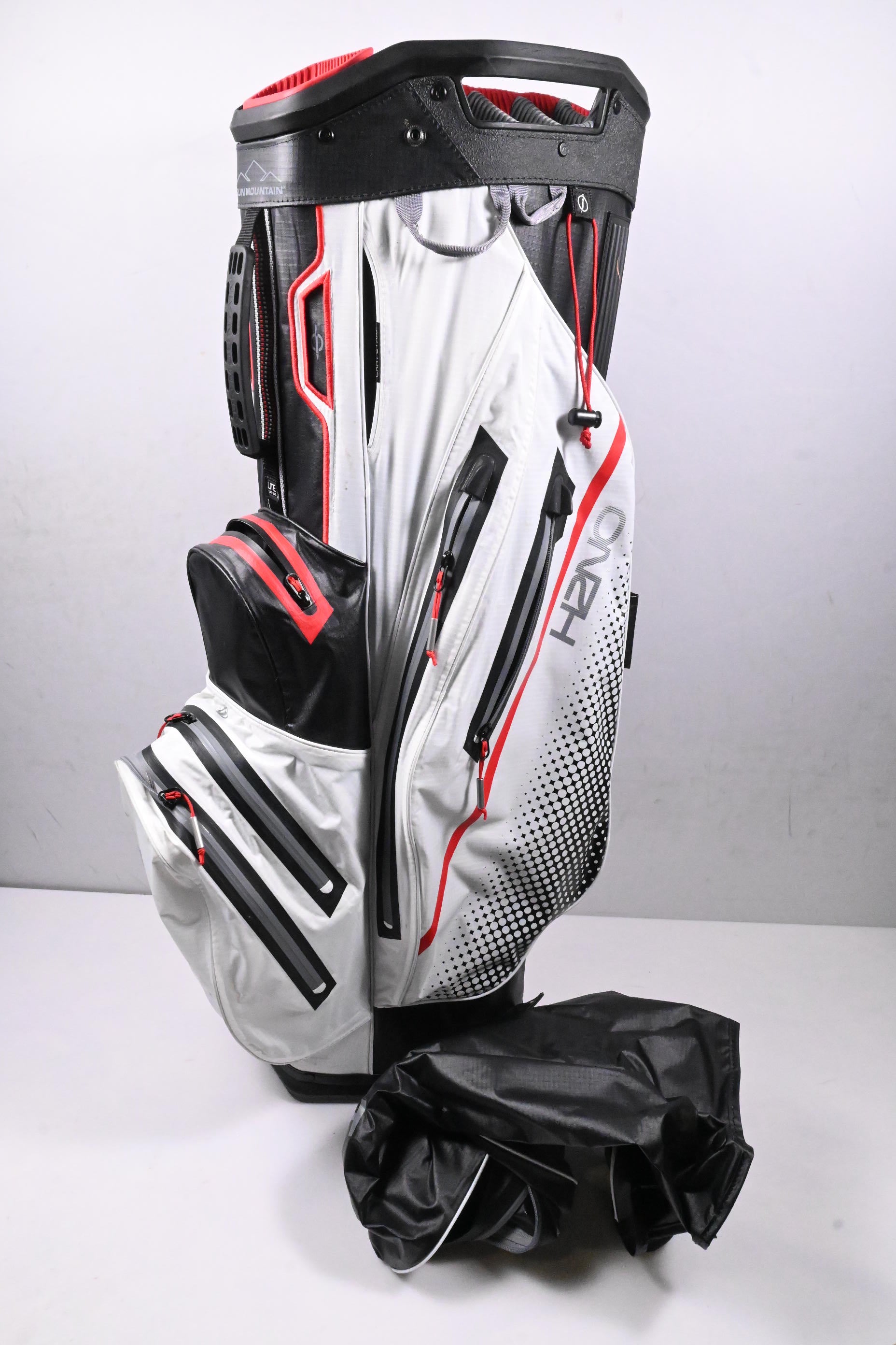 Sun Mountain H2NO Cart Bag / 14-Way Divider / White, Black, Red
