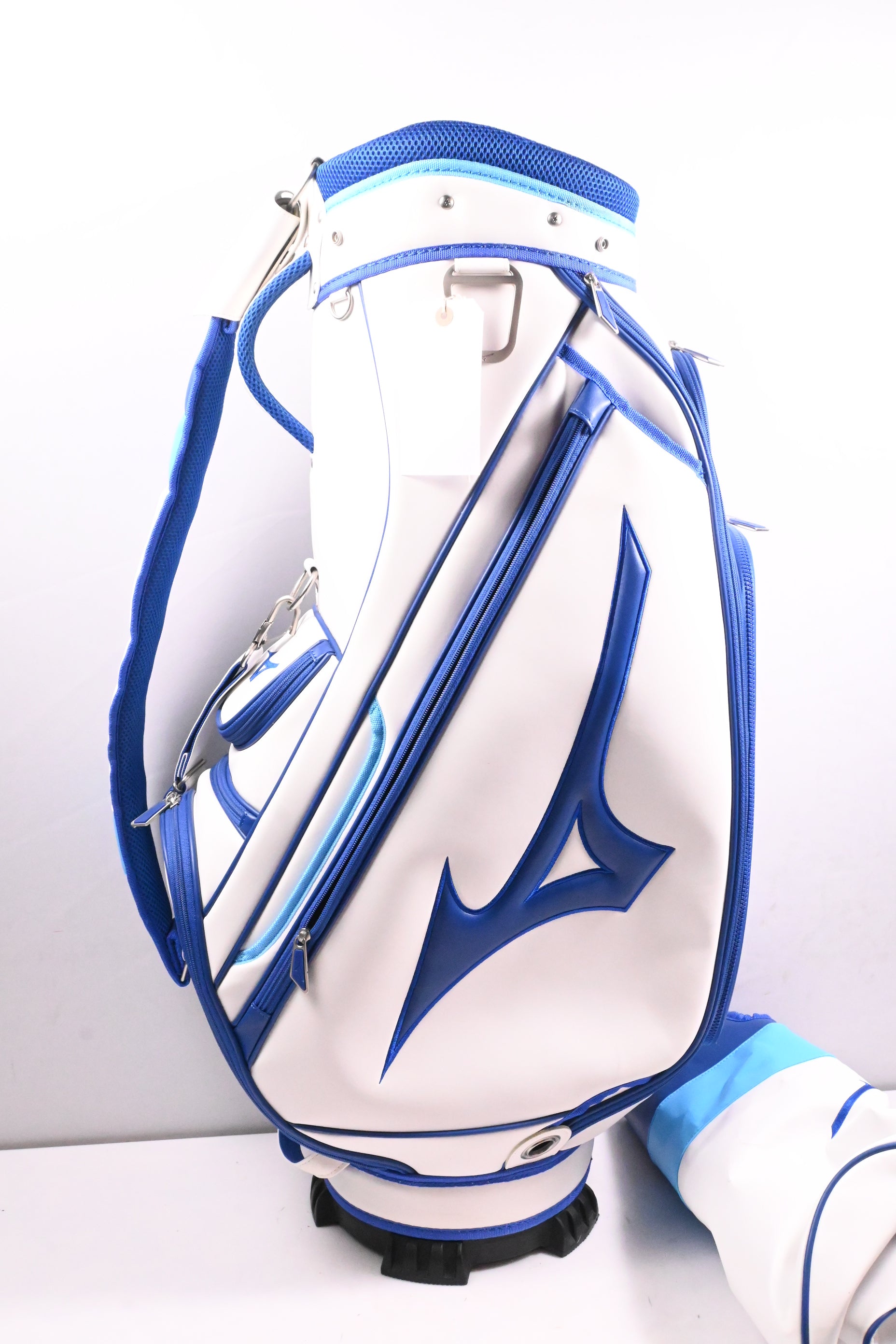 Mizuno Cart Bag / 6-Way Divider / White, Blue