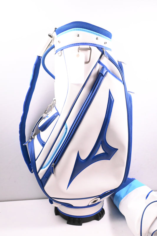 Mizuno Cart Bag / 6-Way Divider / White, Blue
