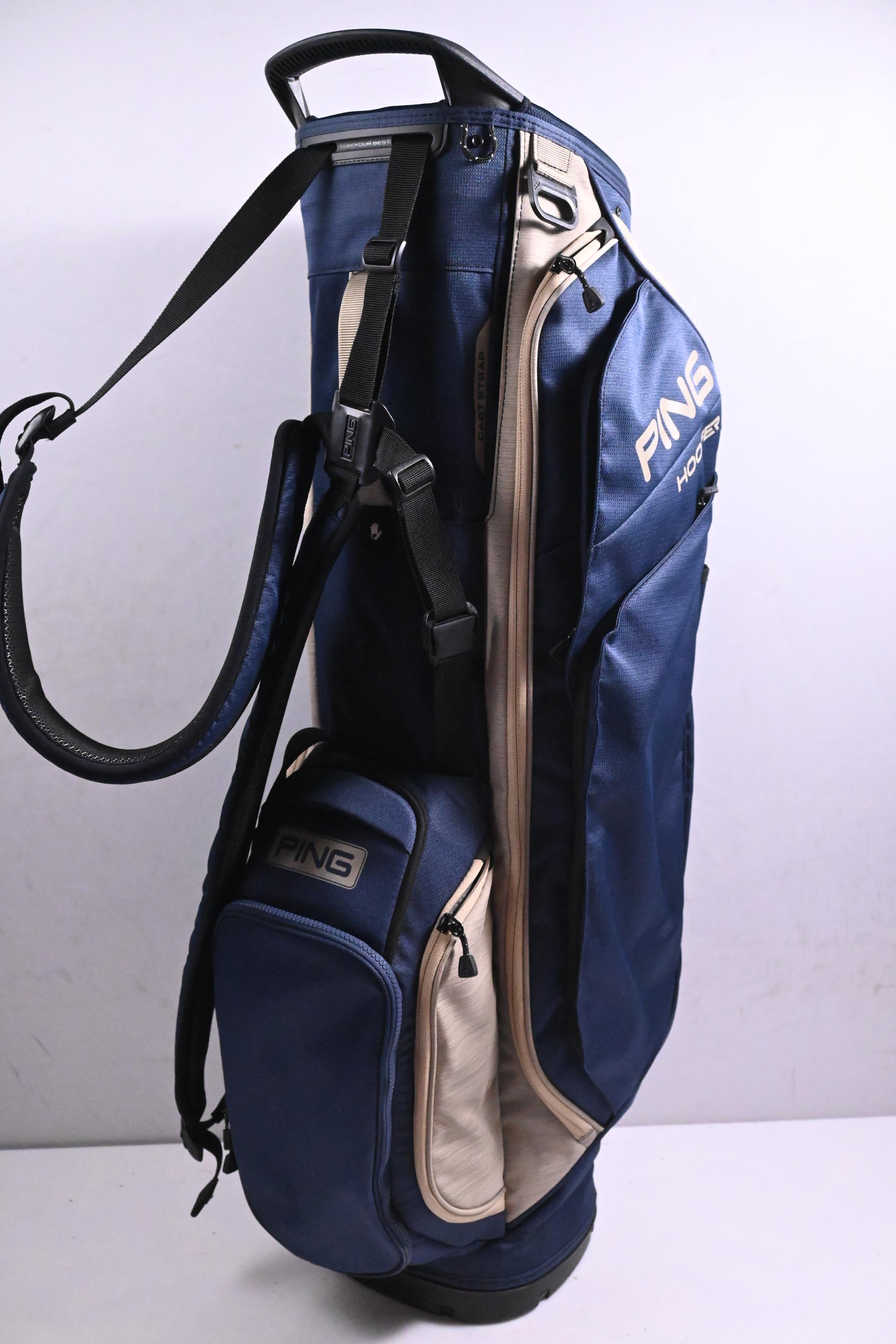 Ping Hoofer Stand Bag / 5-Way Divider / Navy, Grey