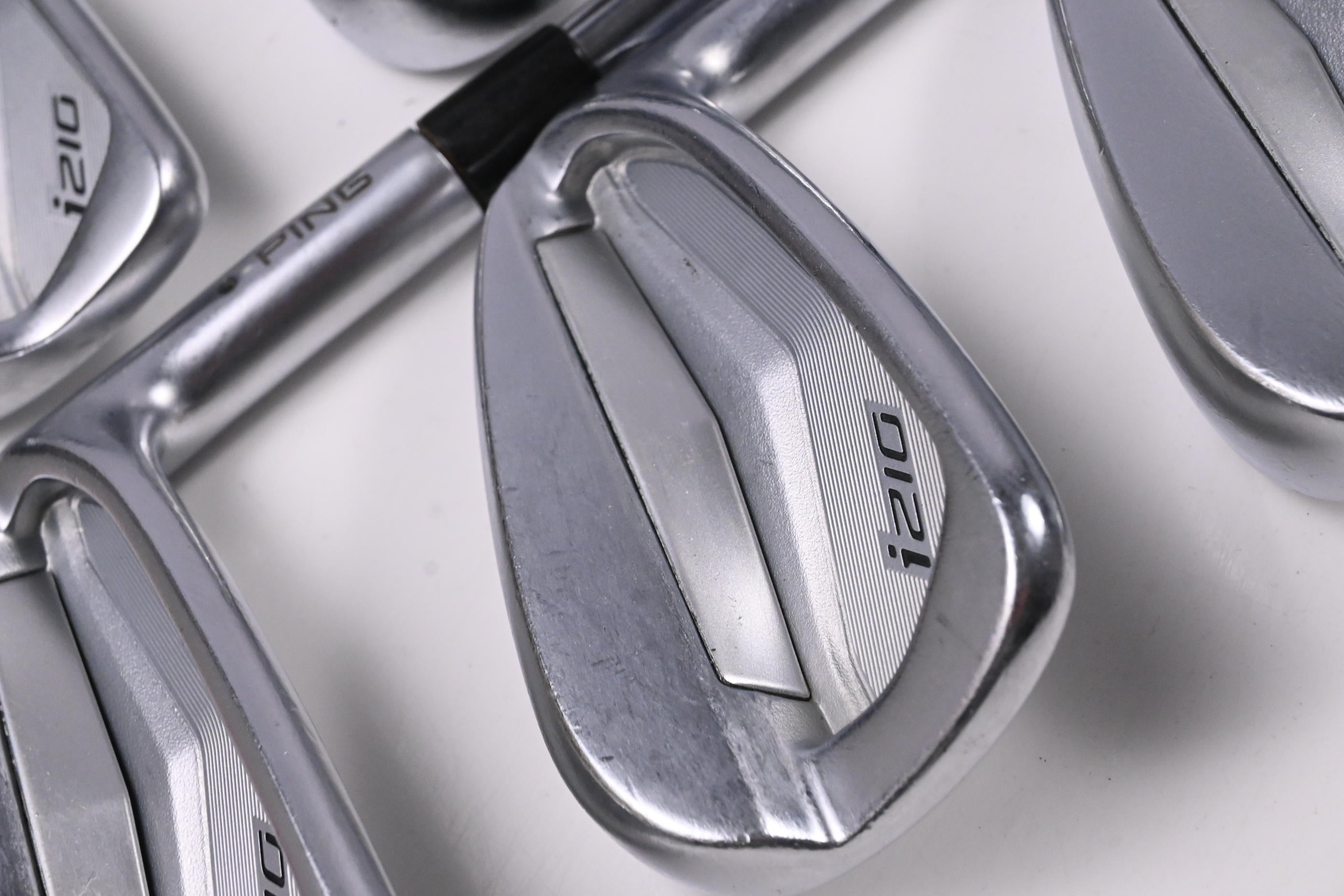 Ping i210 Irons / 3-PW / Black Dot / Stiff Flex Ping AWT 2.0 Steel Shafts