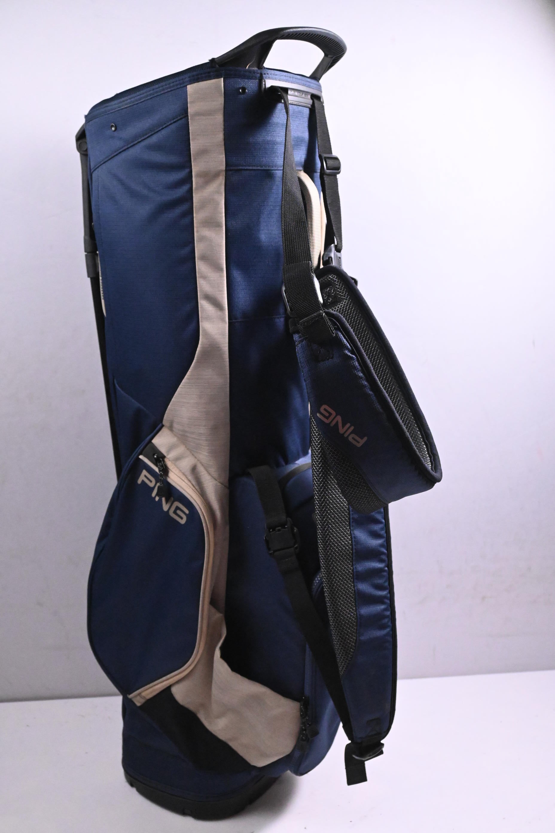Ping Hoofer Stand Bag / 5-Way Divider / Navy, Grey