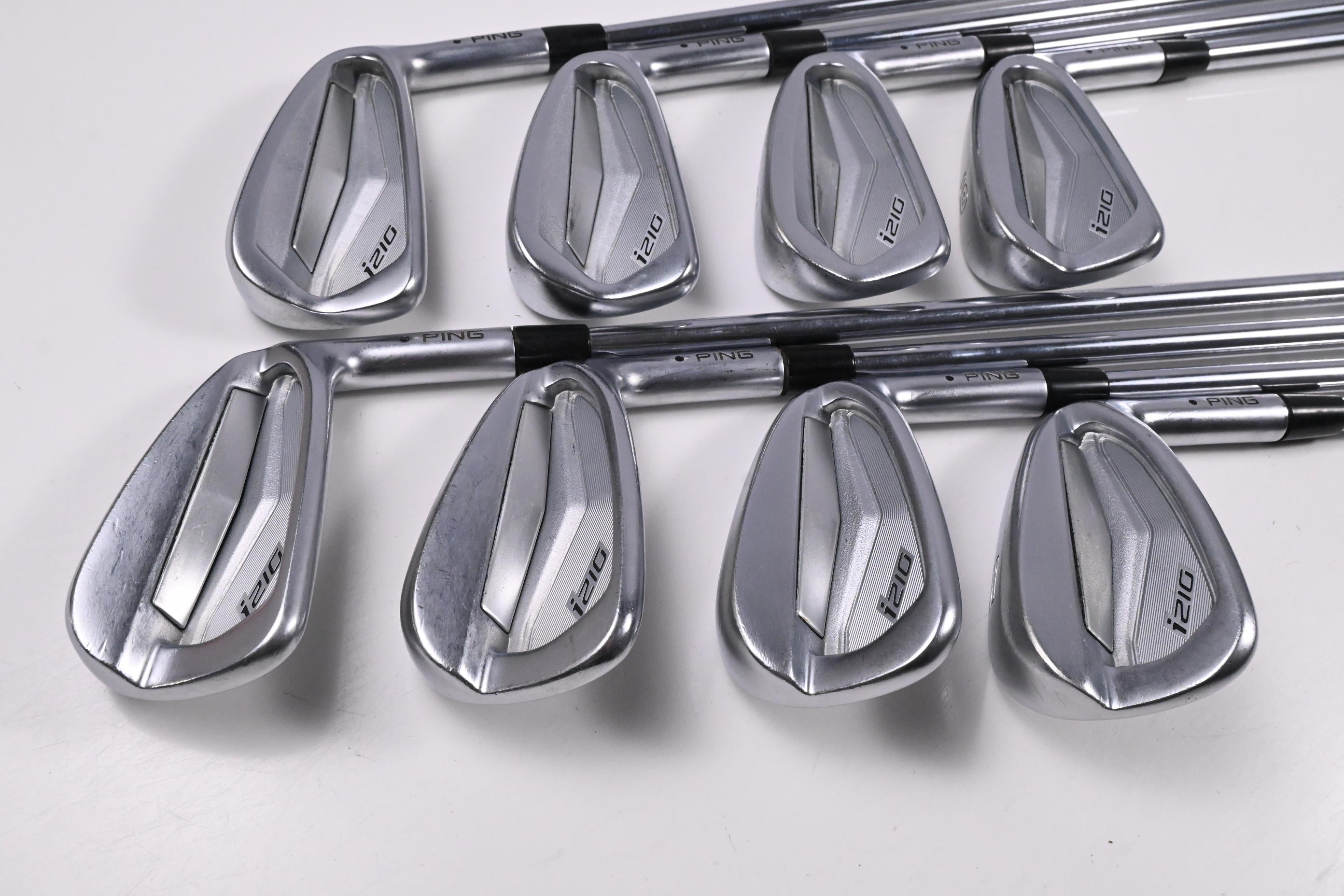 Ping i210 Irons / 3-PW / Black Dot / Stiff Flex Ping AWT 2.0 Steel Shafts