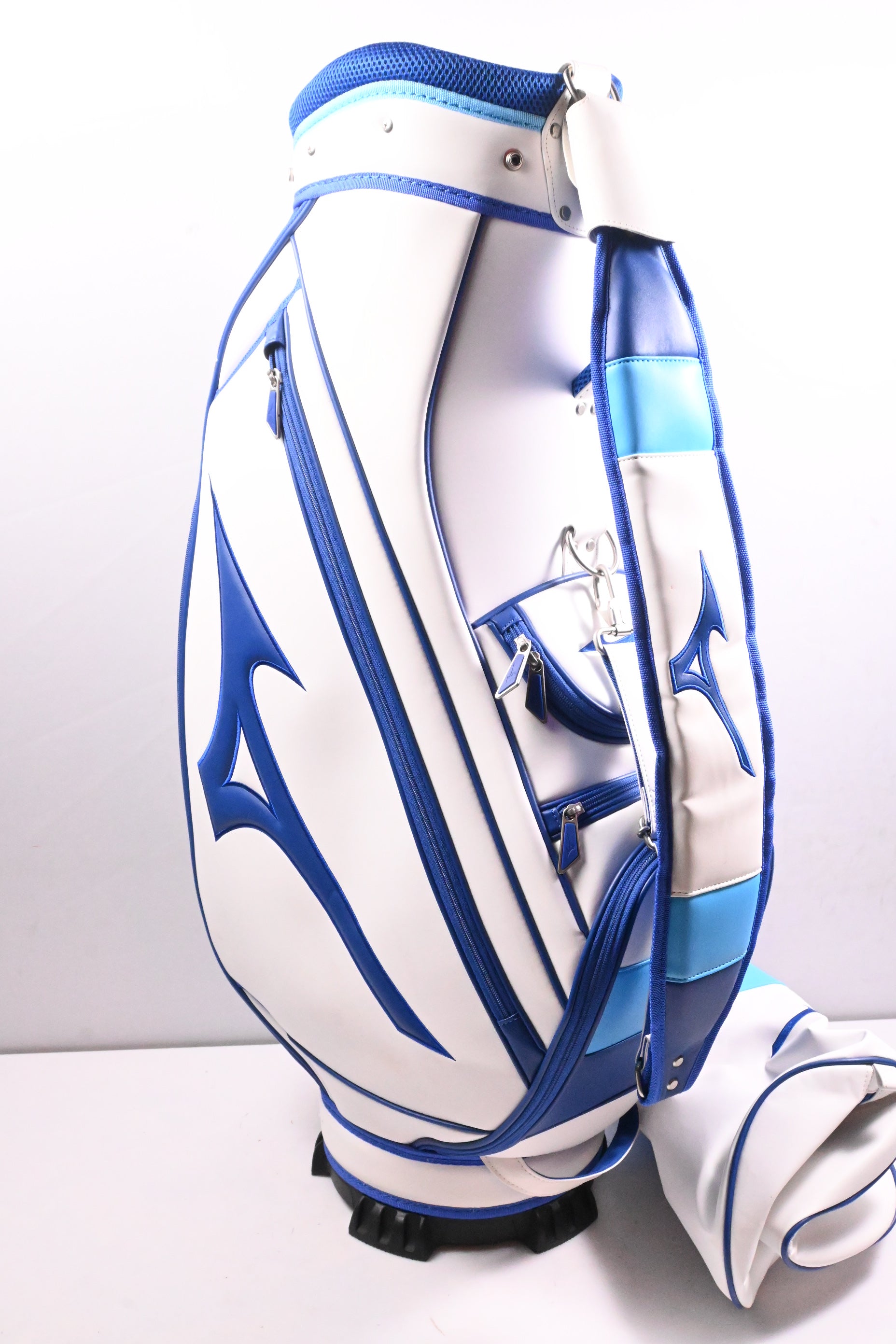 Mizuno Cart Bag / 6-Way Divider / White, Blue