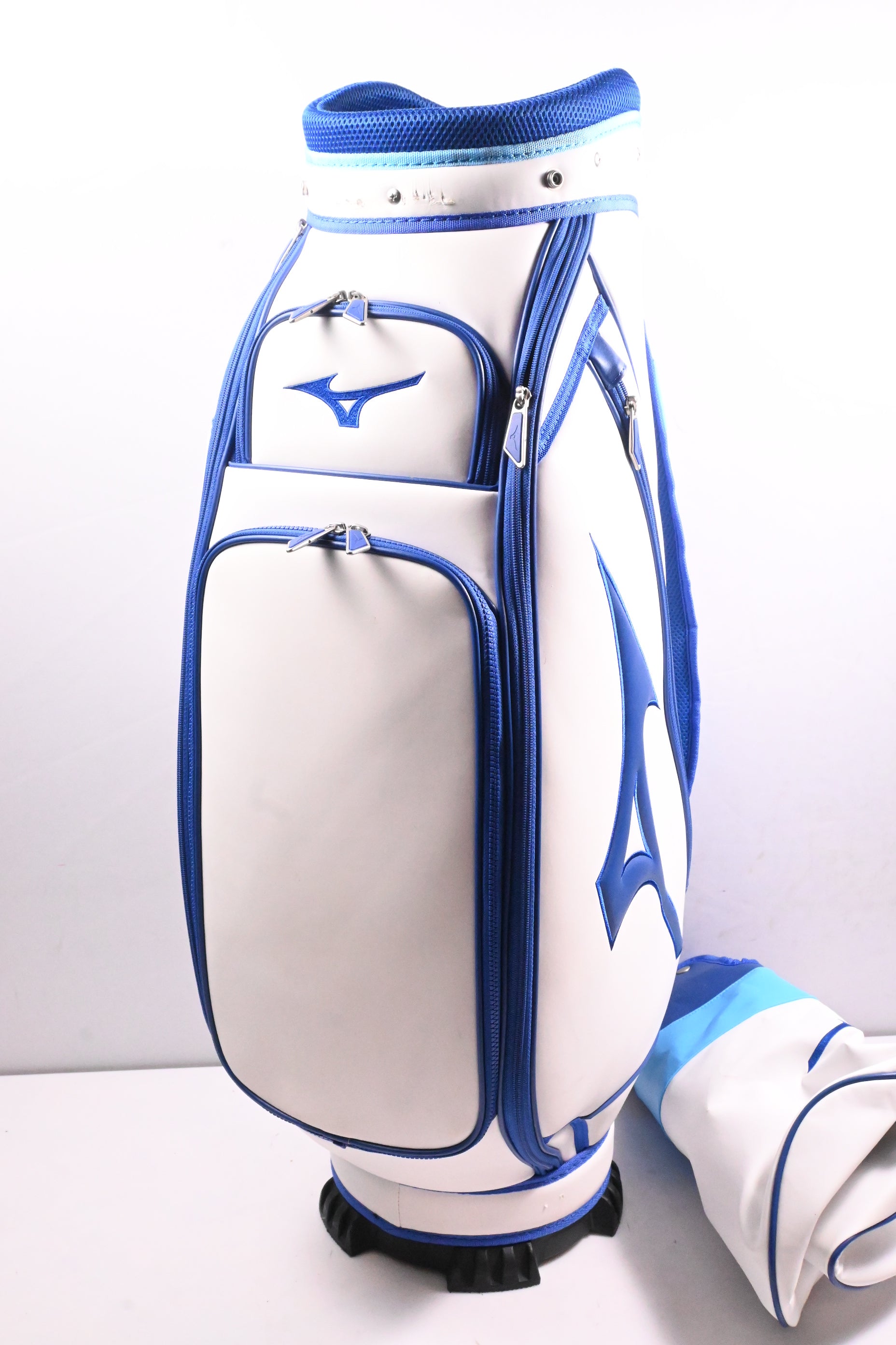 Mizuno Cart Bag / 6-Way Divider / White, Blue