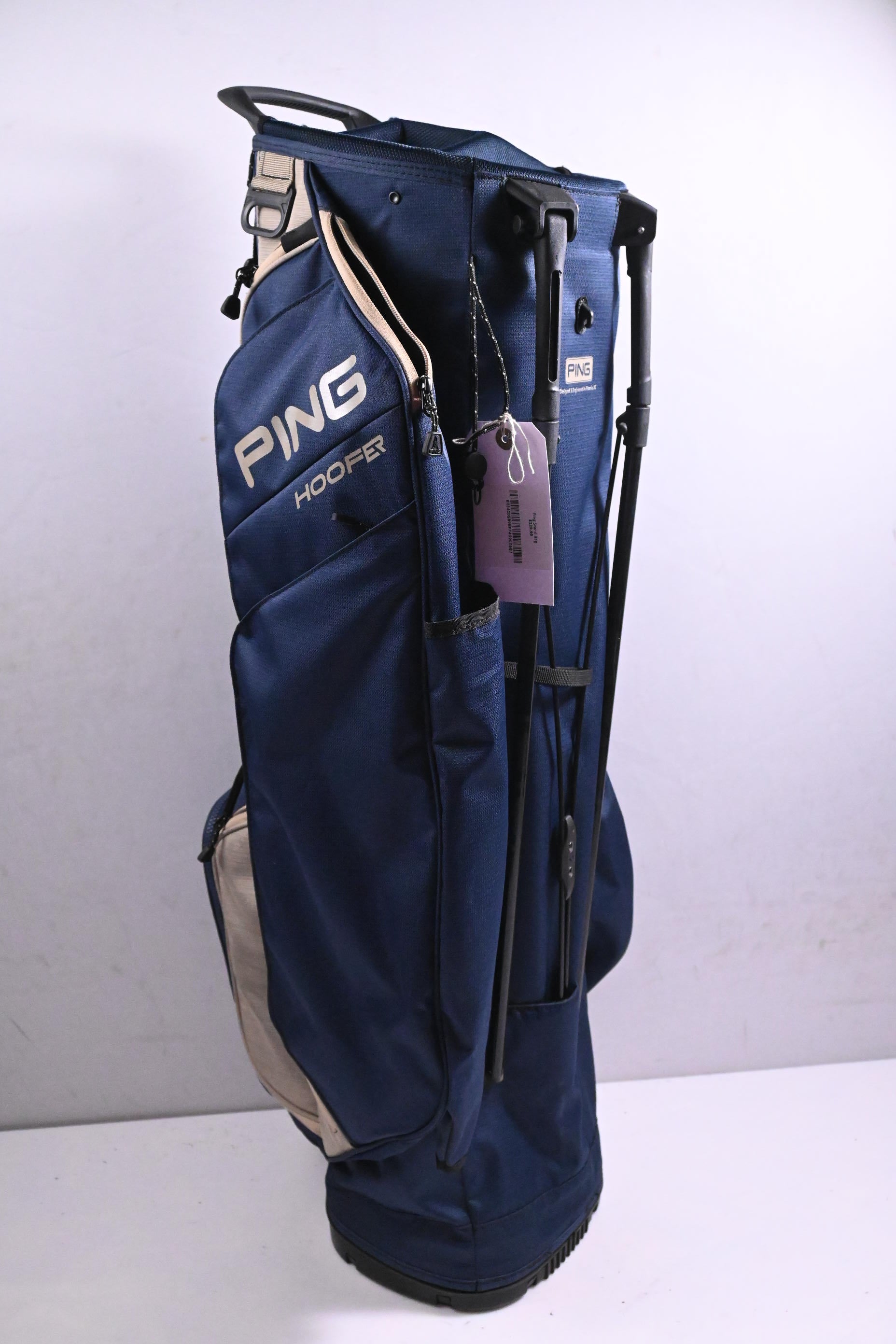 Ping Hoofer Stand Bag / 5-Way Divider / Navy, Grey