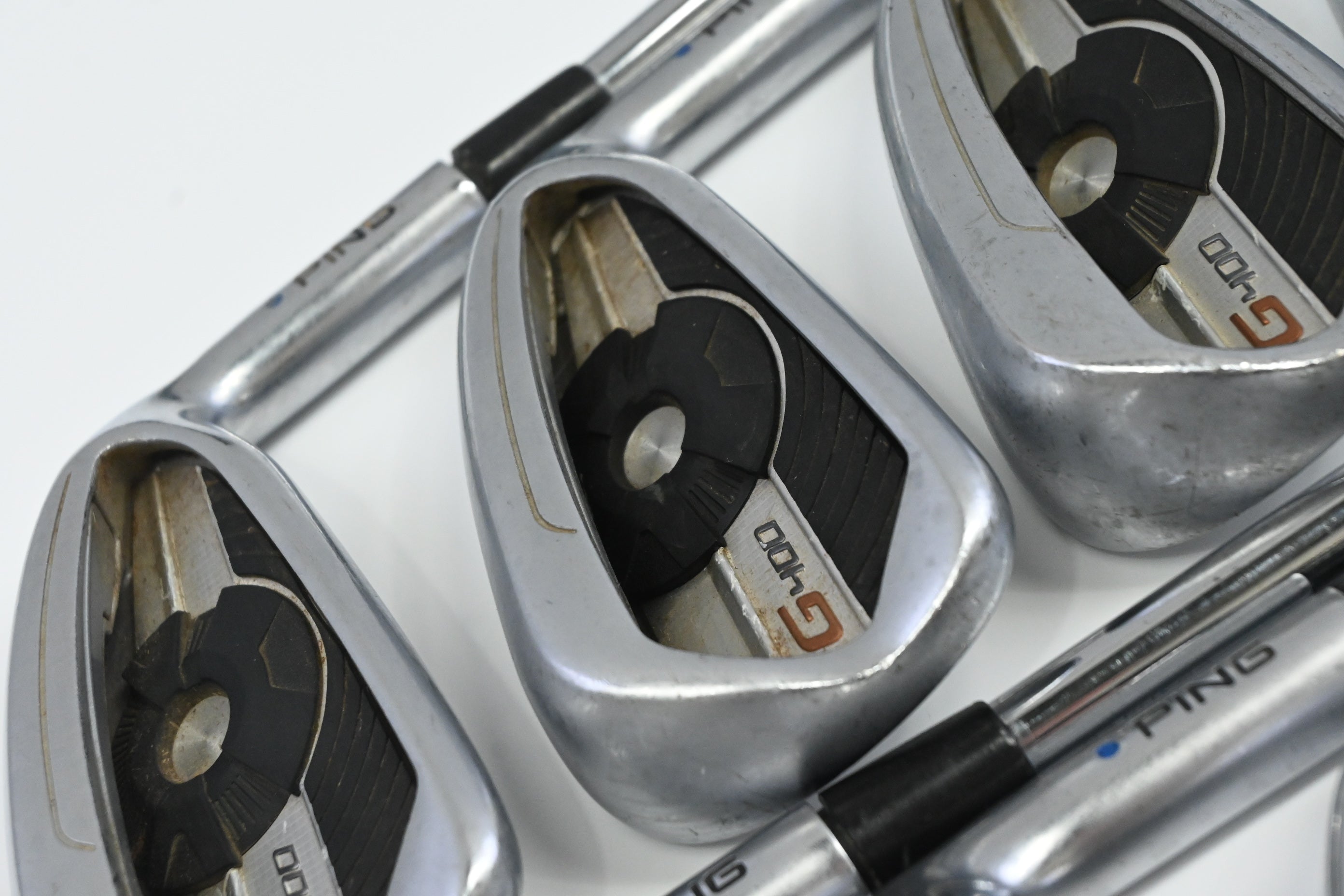 Ping G400 Irons / 5-PW+GW+SW / Blue Dot / Regular Flex Ping AWT 2.0