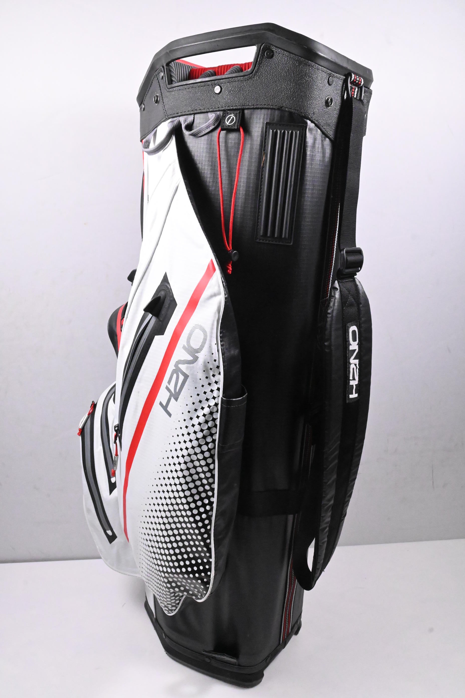 Sun Mountain H2NO Cart Bag / 14-Way Divider / White, Black, Red