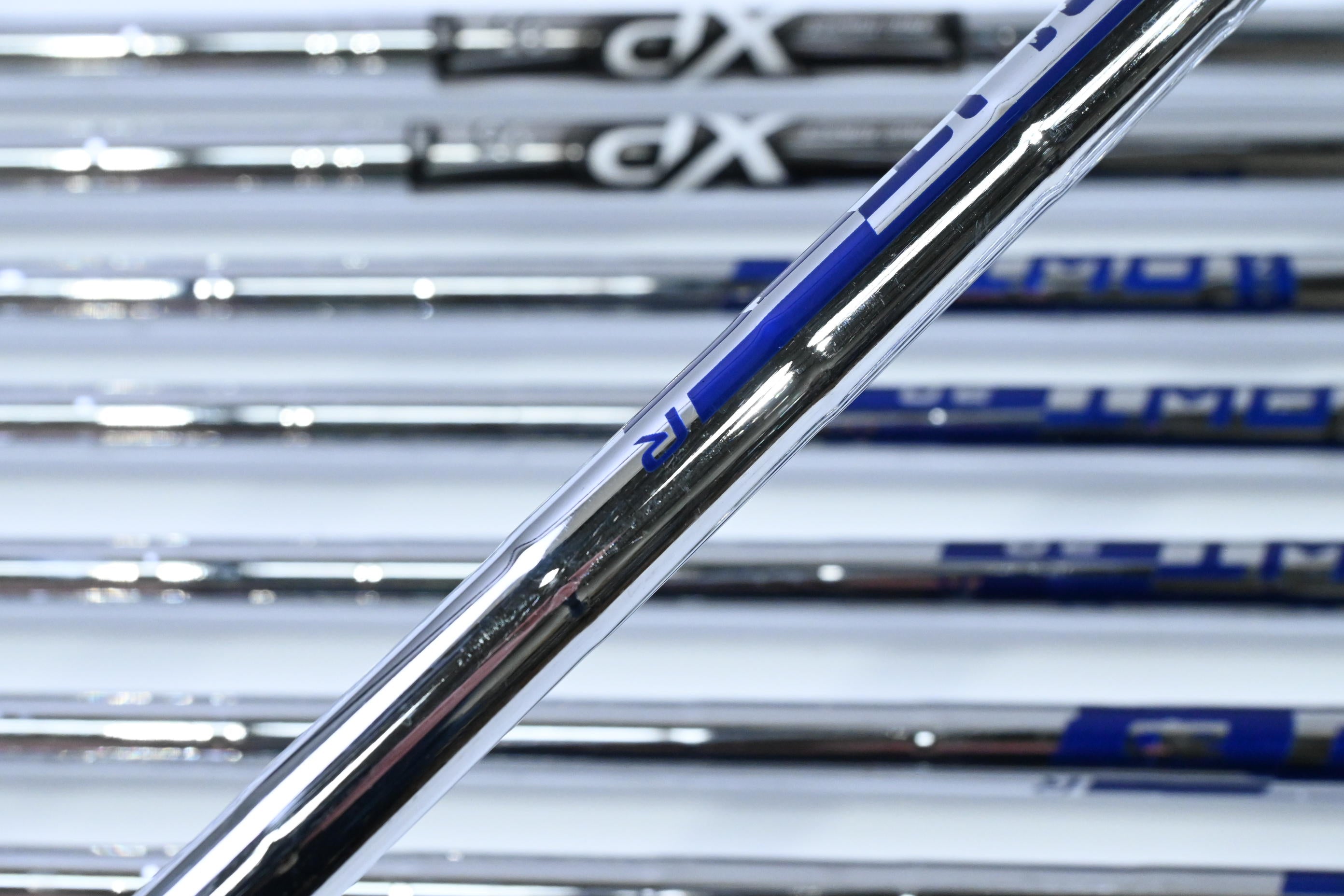 Ping G400 Irons / 5-PW+UW+SW / Blue Dot / Regular Flex Ping AWT 2.0 Shafts