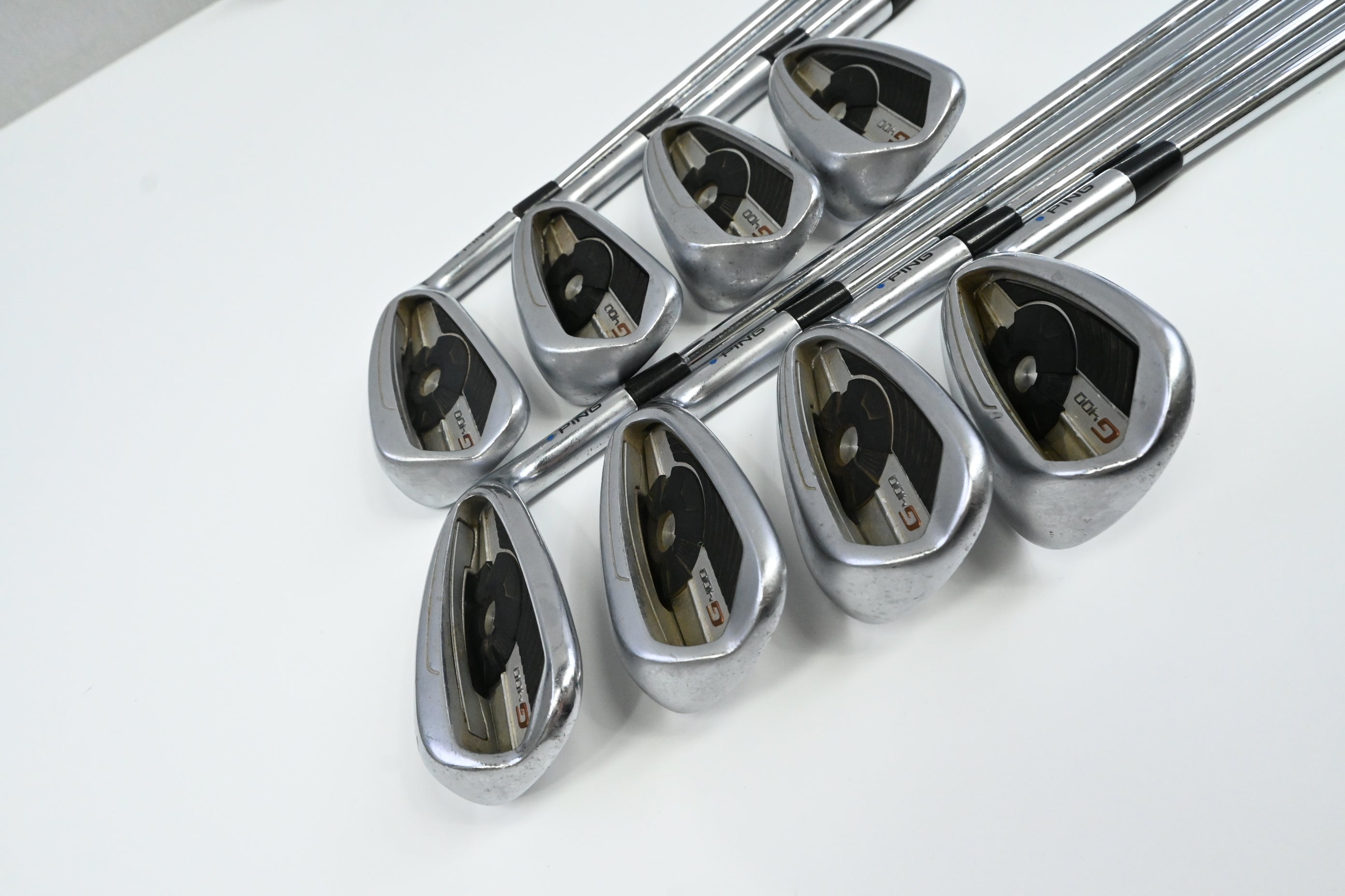 Ping G400 Irons / 5-PW+GW+SW / Blue Dot / Regular Flex Ping AWT 2.0