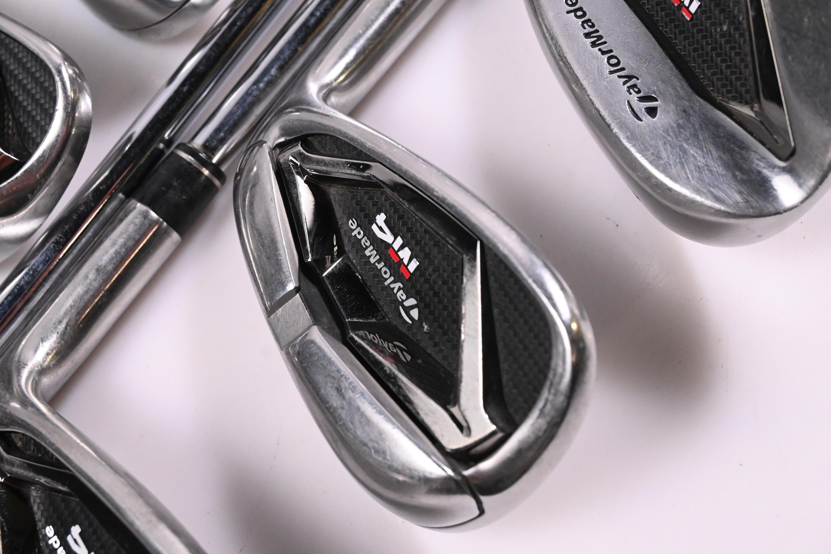 Taylormade M4 Irons / 5-PW+SW / Stiff Flex KBS MAX 85 Shafts