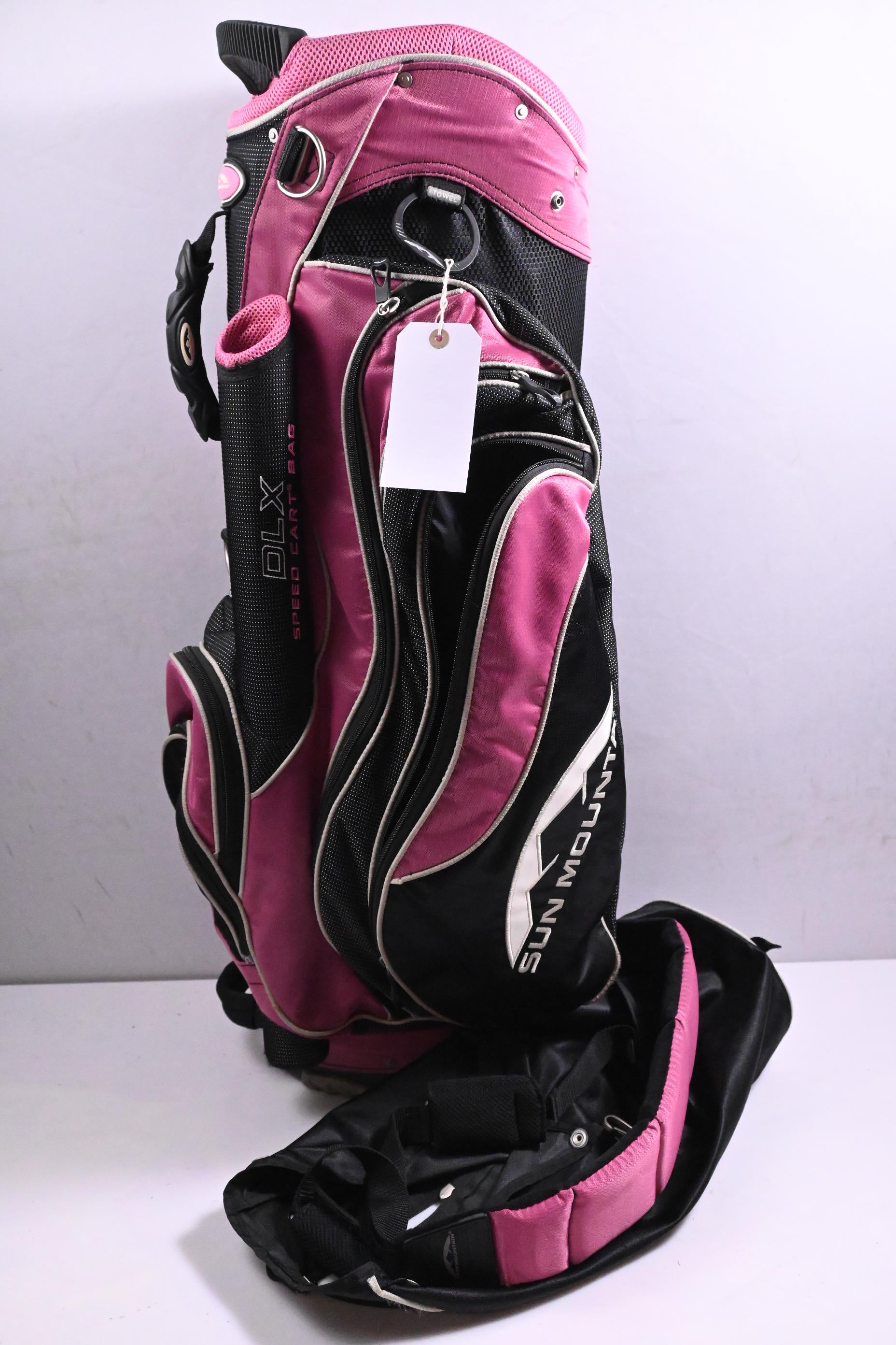 Sun Mountain DLX Cart Bag / 14-Way Divider / Black, Pink