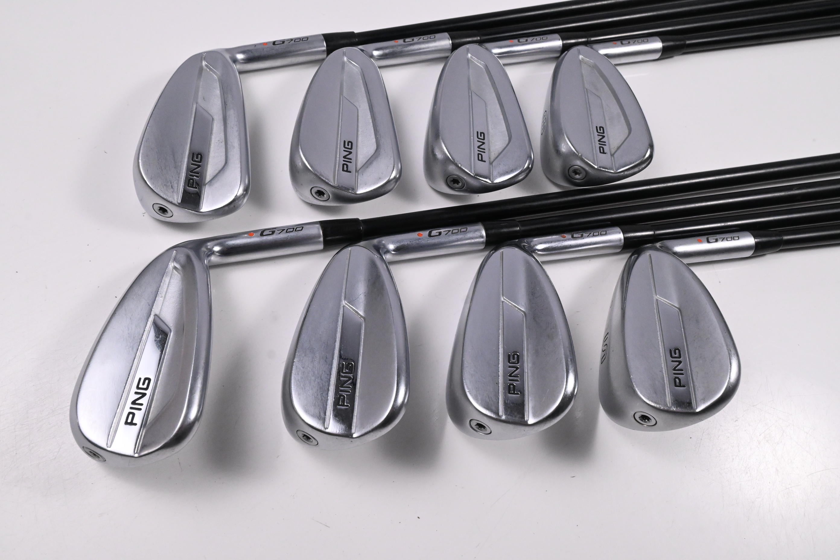 Ping G700 Irons / 5-PW+GW+SW / Orange Dot / Senior Flex Ping Alta CB AWT Shafts