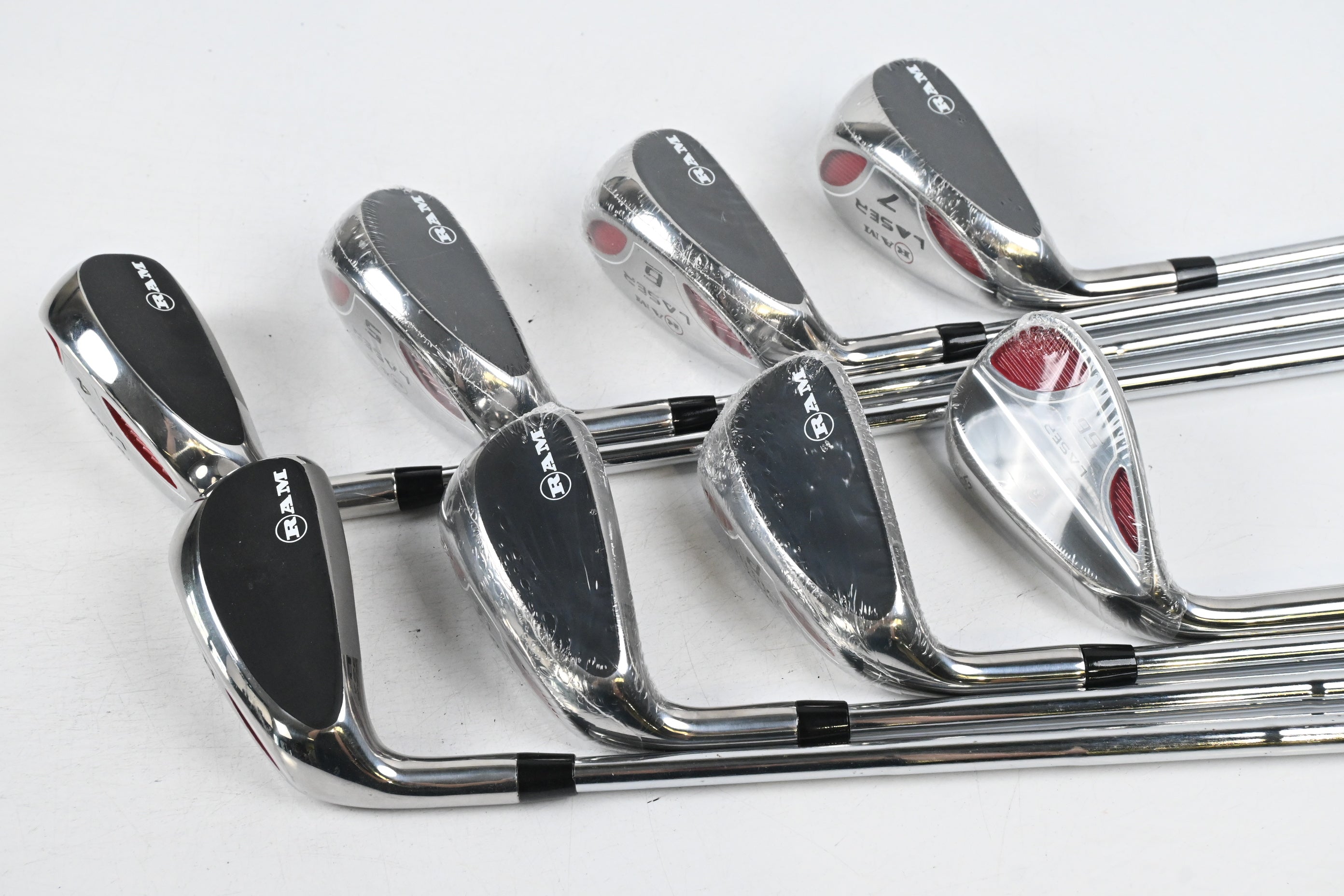 Left Hand RAM Laser Hybrid Irons / 4-PW+SW / Regular Flex RAM Laser Shafts