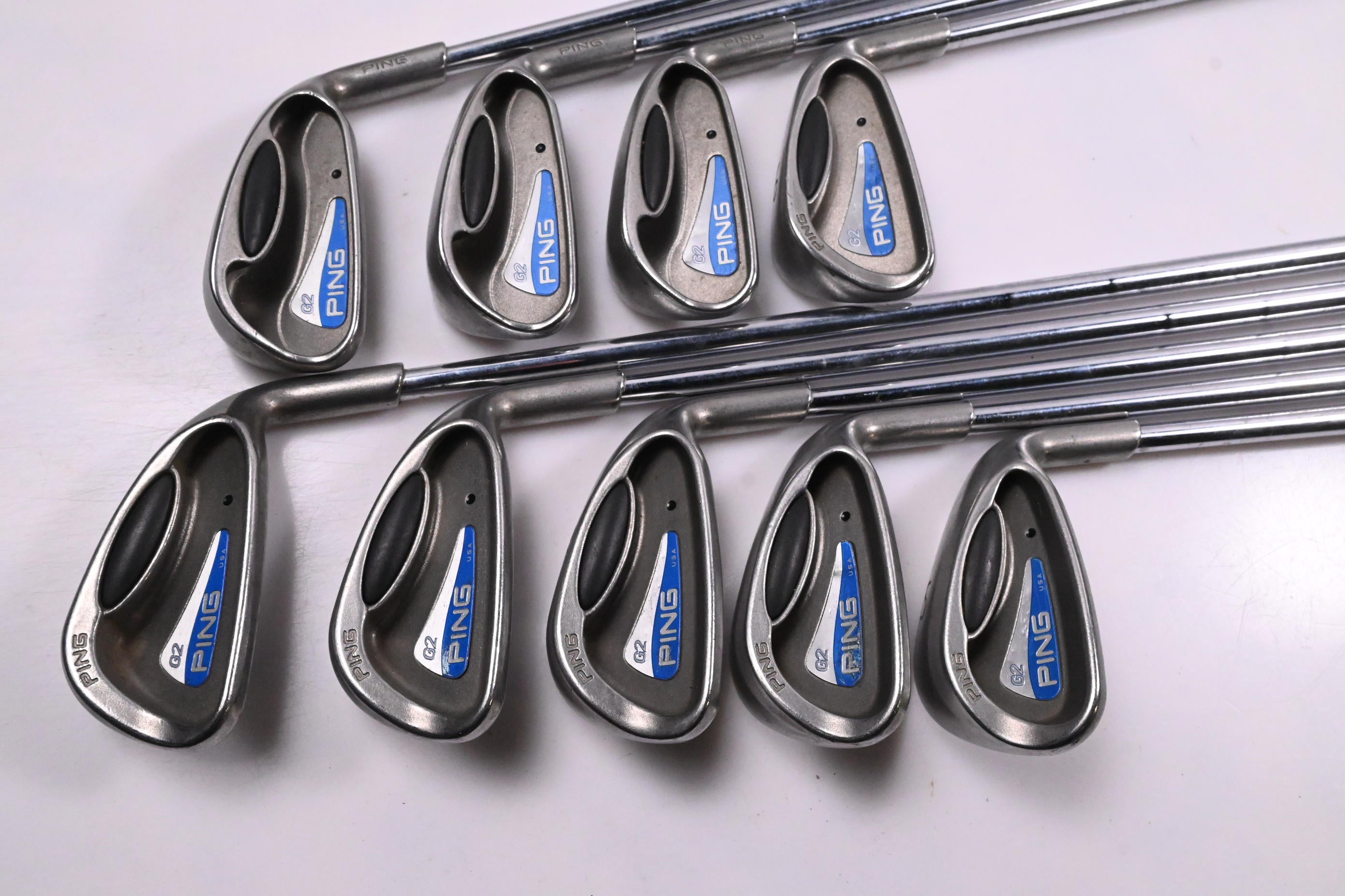 Ping G2 Irons / 3-PW+SW / Black Dot / Regular Flex Steel Shafts