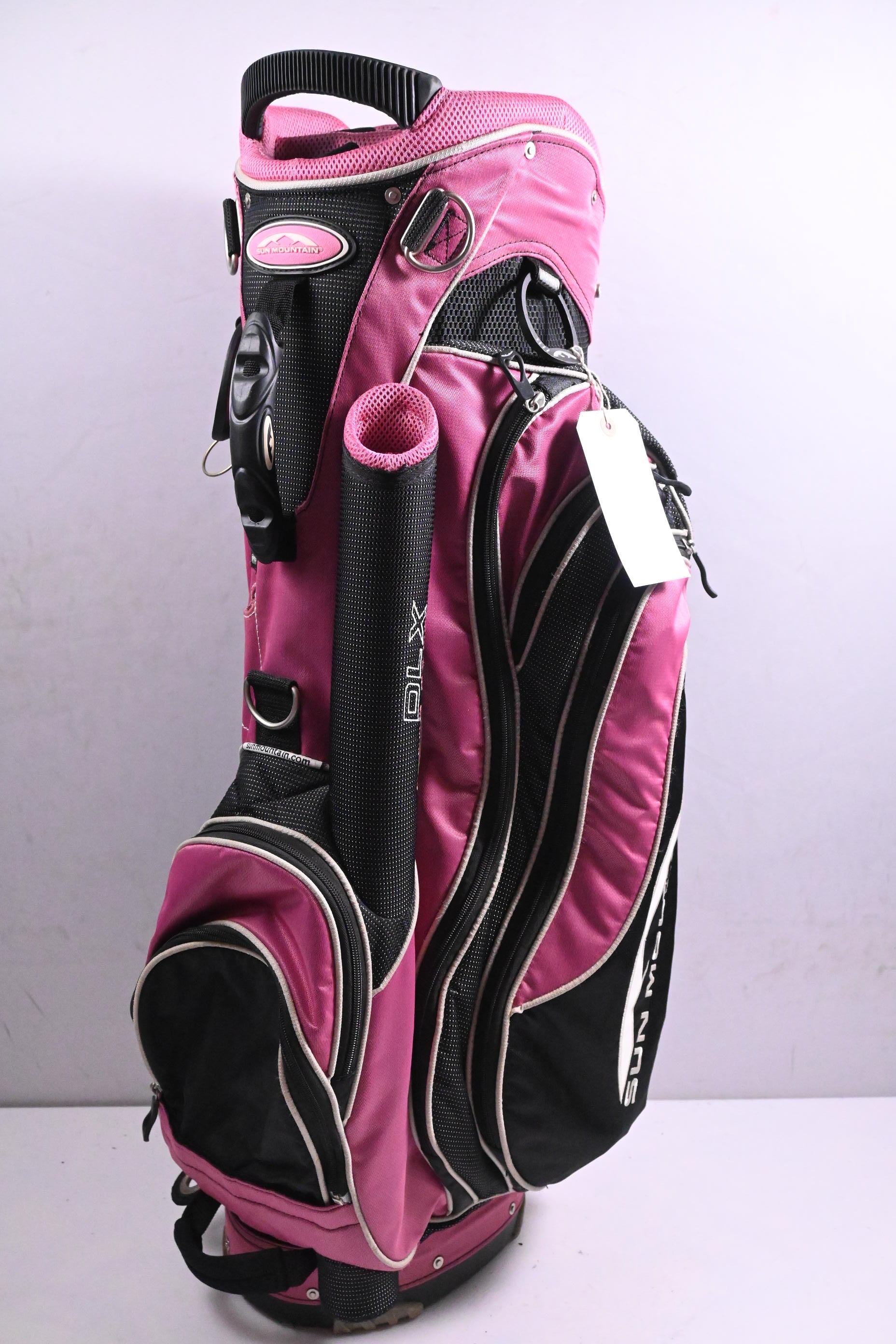 Sun Mountain DLX Cart Bag / 14-Way Divider / Black, Pink
