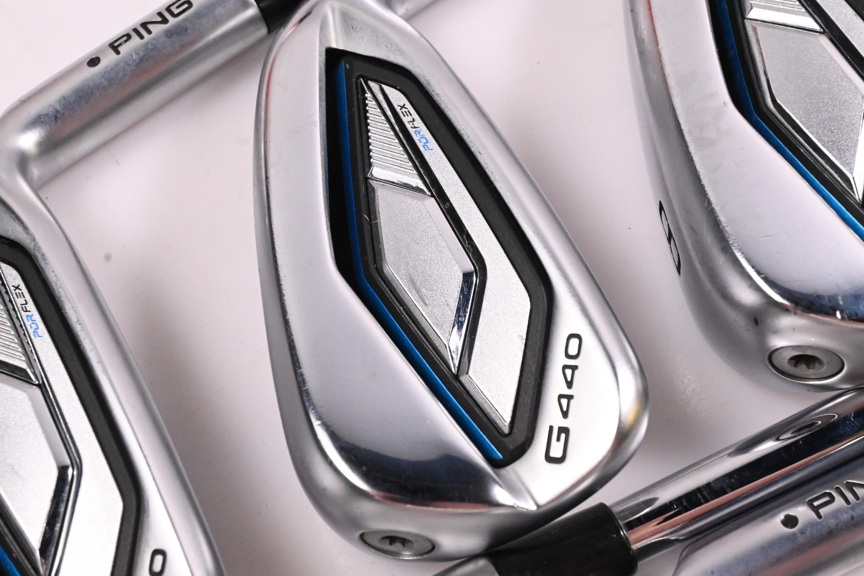 Ping G440 Irons / 6-PW+GW / Black Dot / Regular Flex Ping AWT 3.0 Shafts