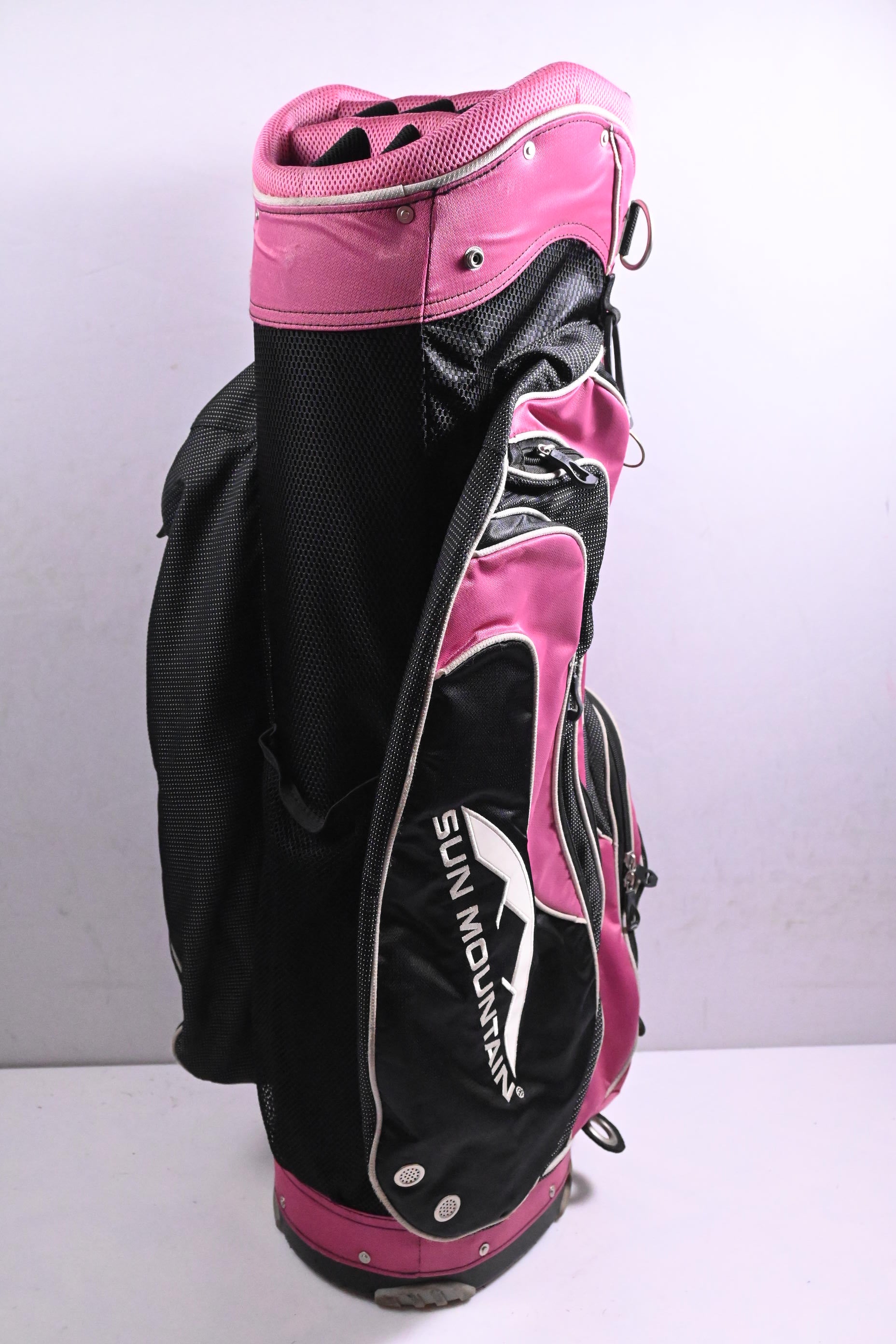Sun Mountain DLX Cart Bag / 14-Way Divider / Black, Pink