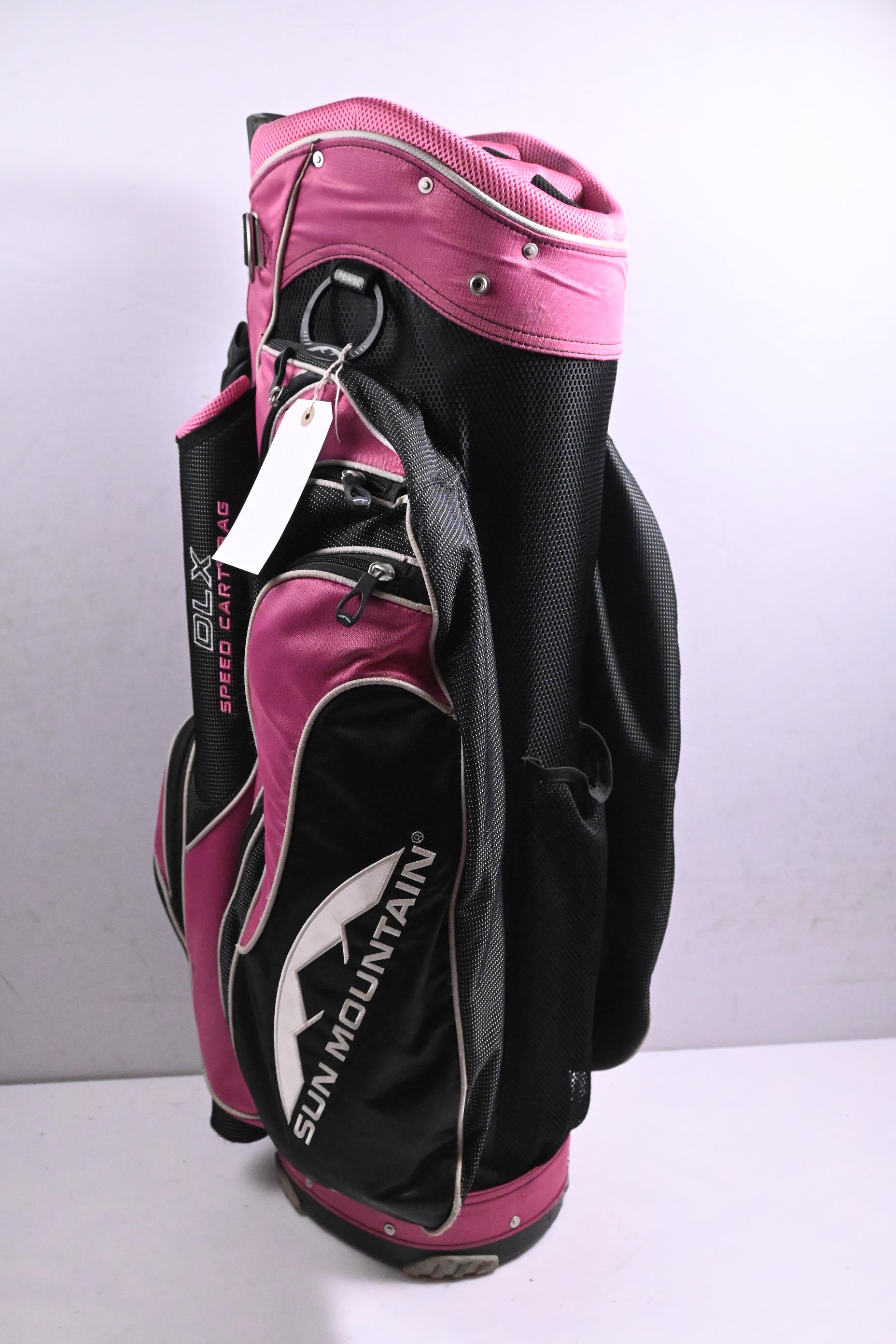Sun Mountain DLX Cart Bag / 14-Way Divider / Black, Pink