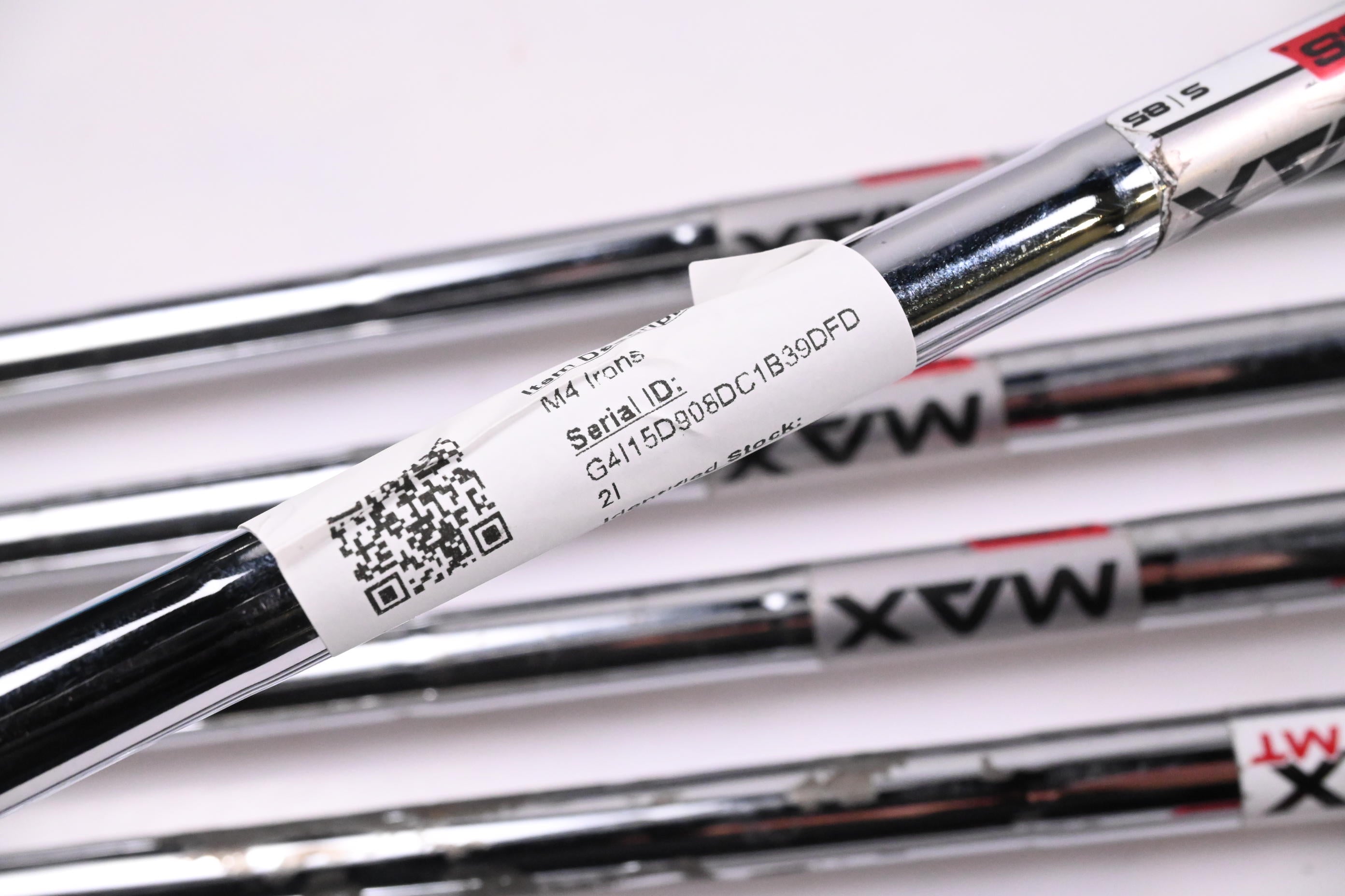 Taylormade M4 Irons / 5-PW+SW / Stiff Flex KBS MAX 85 Shafts