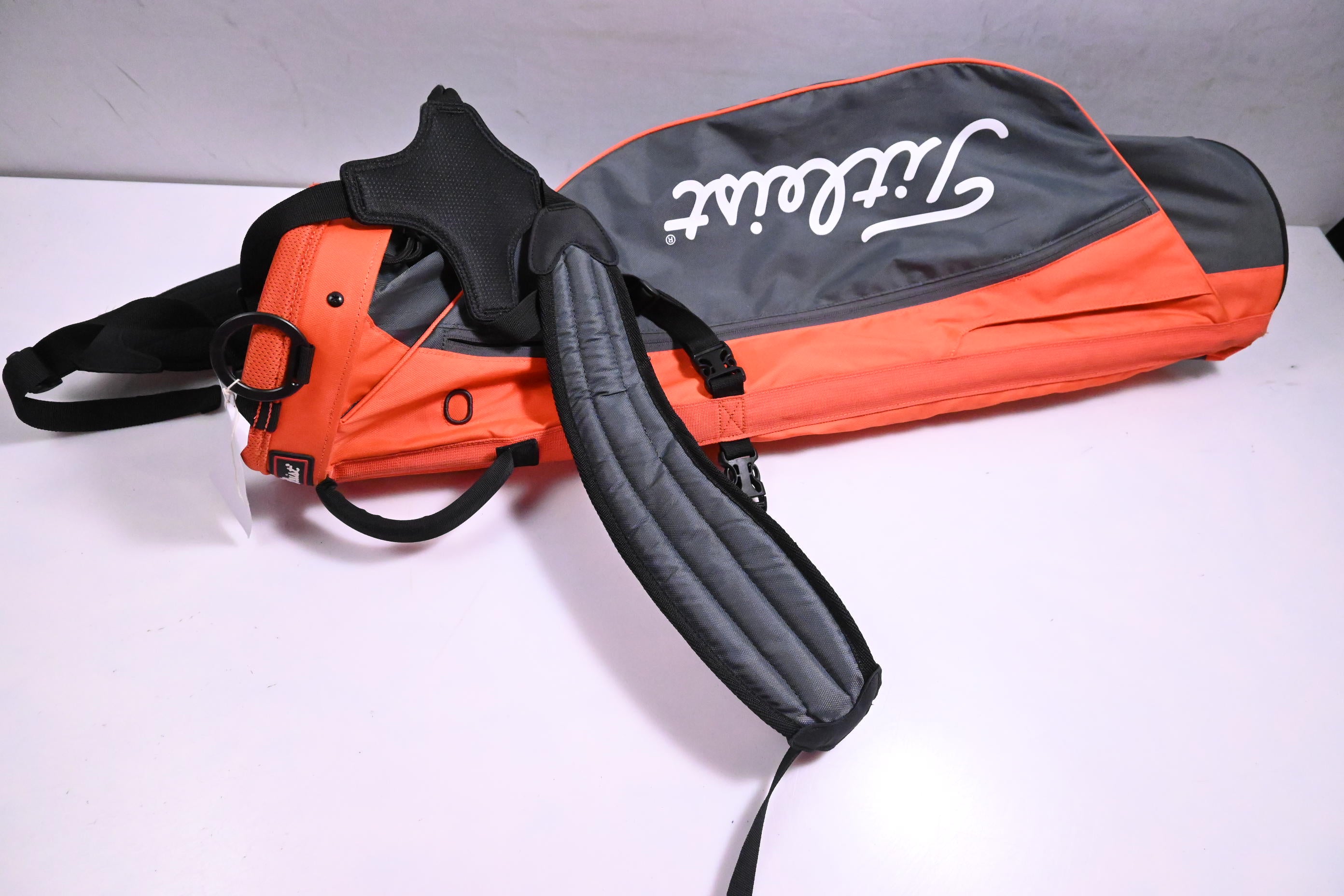Titleist Carry Pencil Bag / 2-Way Divider / Grey, Orange