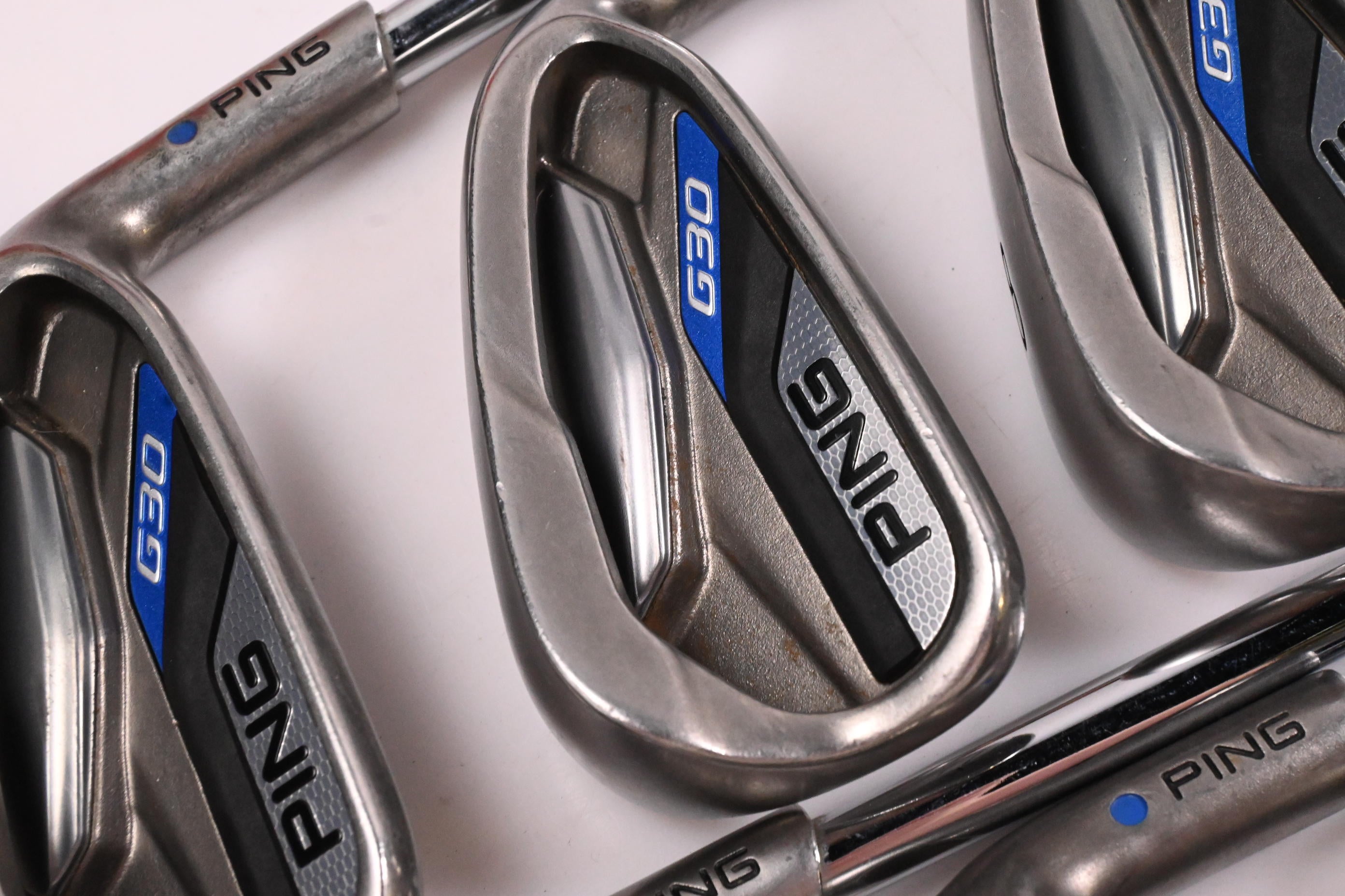 Ping G30 Irons / 6-PW+GW+SW+LW / Blue Dot / Regular Flex Ping CFS Distance