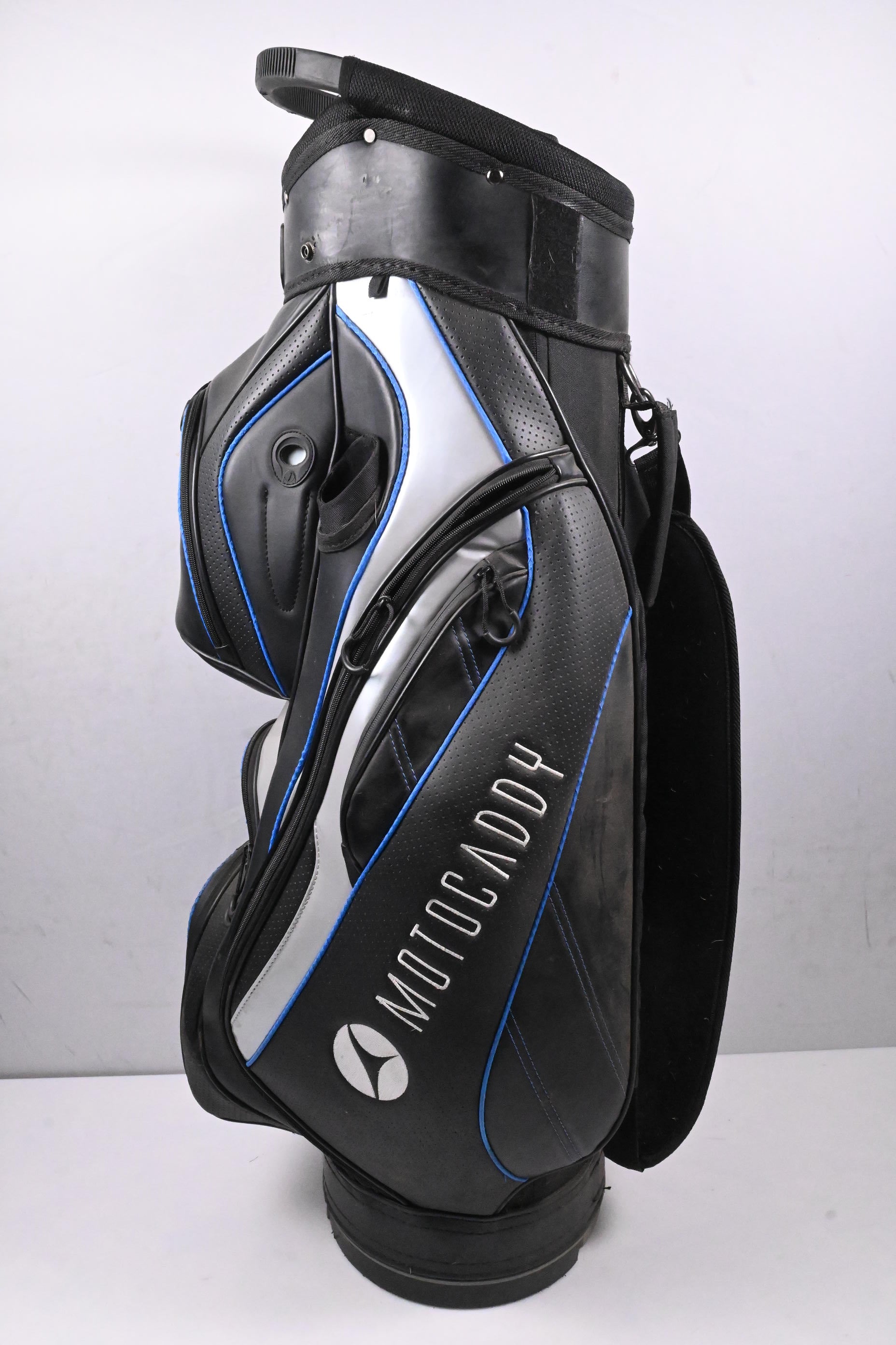 Motocaddy Cart Bag / 14-Way Divider / Black, Grey, Blue