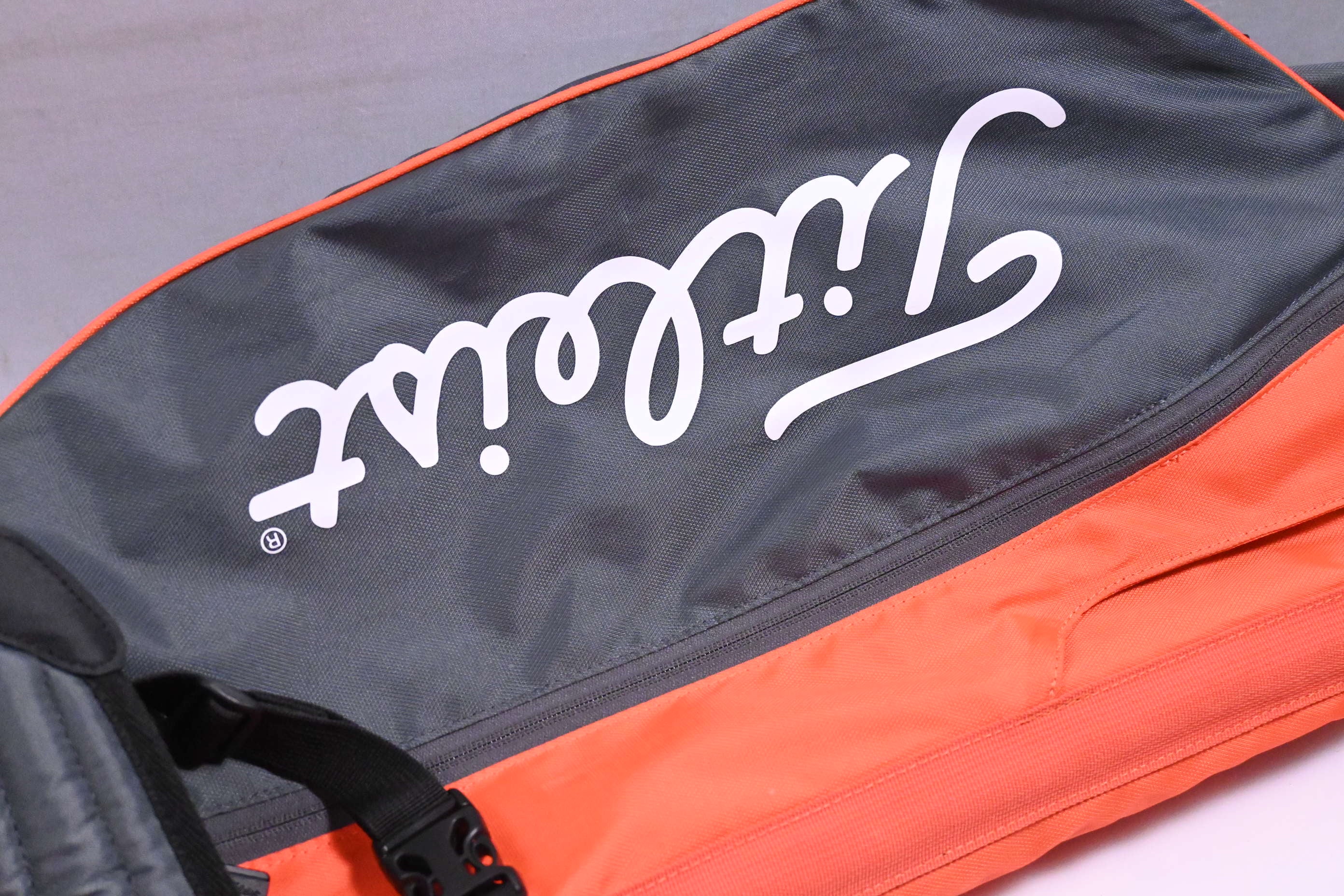 Titleist Carry Pencil Bag / 2-Way Divider / Grey, Orange