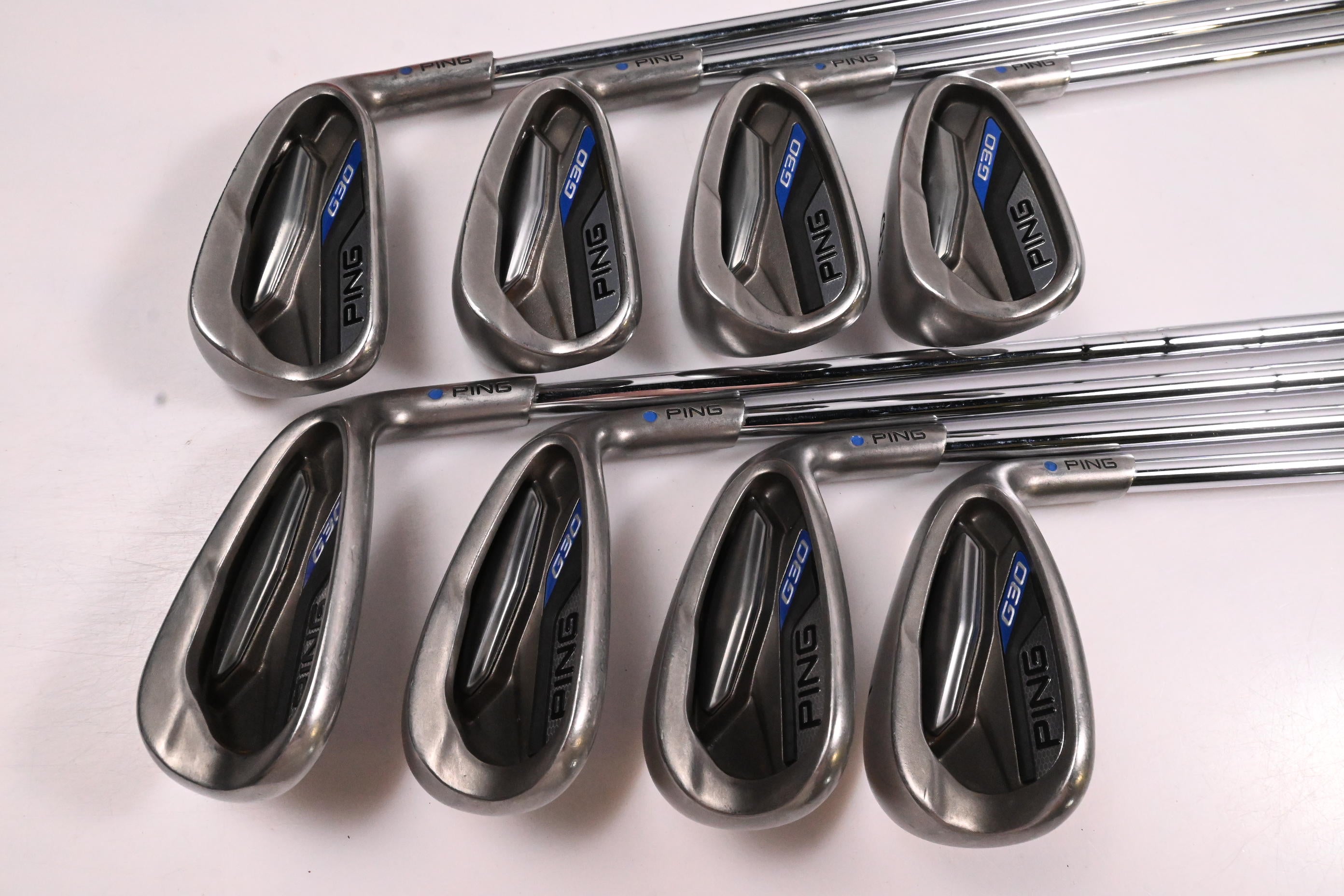 Ping G30 Irons / 6-PW+GW+SW+LW / Blue Dot / Regular Flex Ping CFS Distance