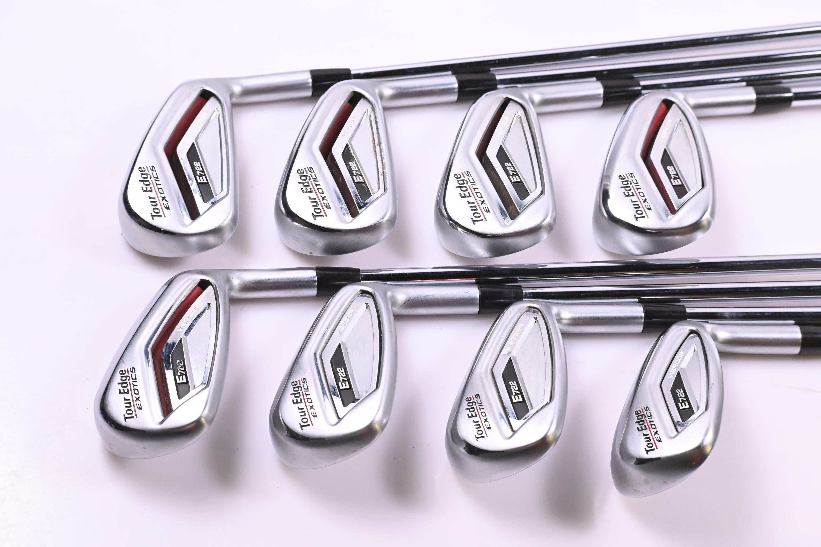 Tour Edge E722 Irons / 5-PW+GW+SW / Regular Flex XP 85 R300 Shafts