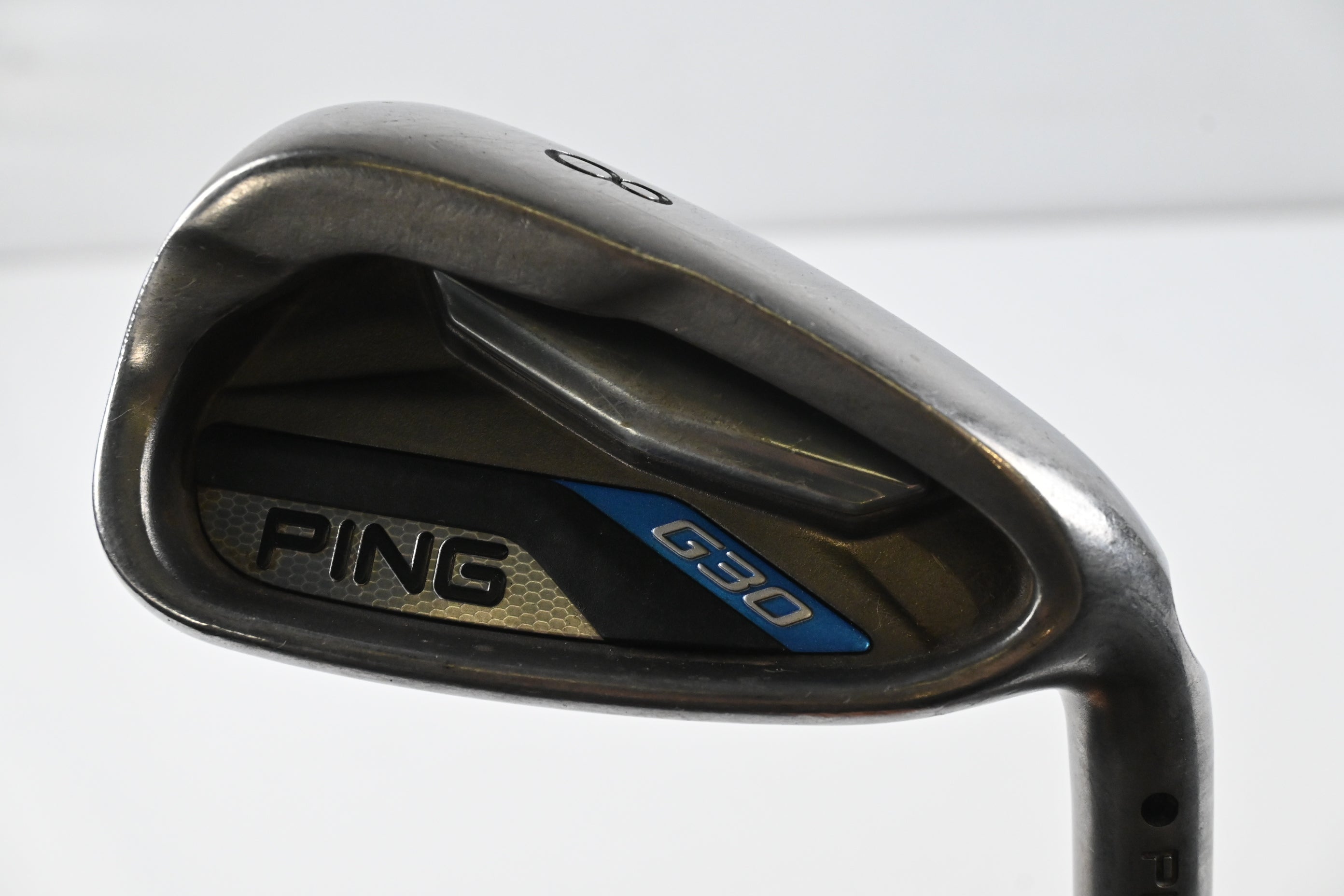 Ping G30 #8 Iron / Black Dot / Regular Flex Ping CFS Distance Shaft
