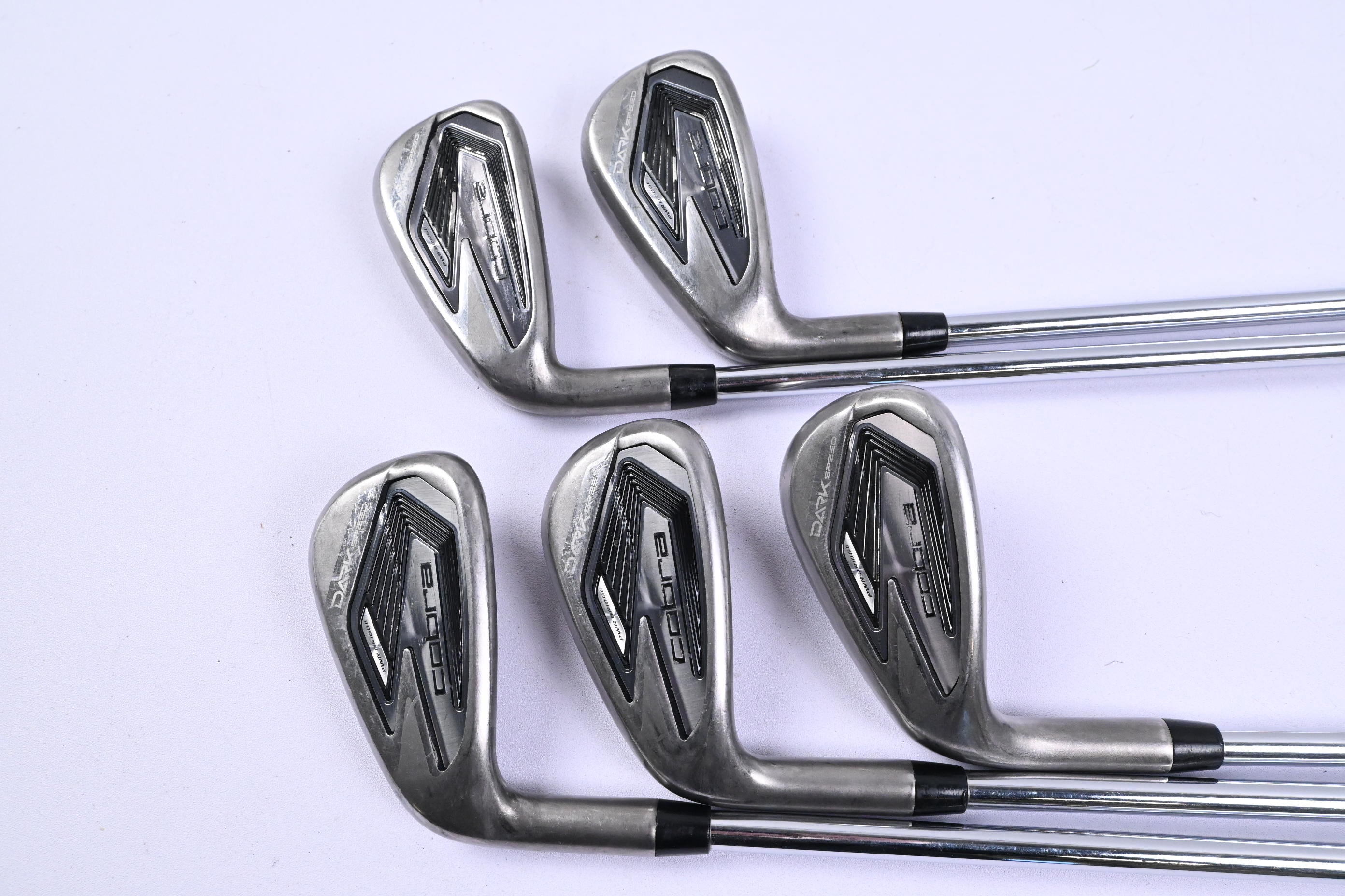 Left Hand Cobra Darkspeed Irons / 7-PW+SW / Regular Flex KBS Tour Lite Shafts