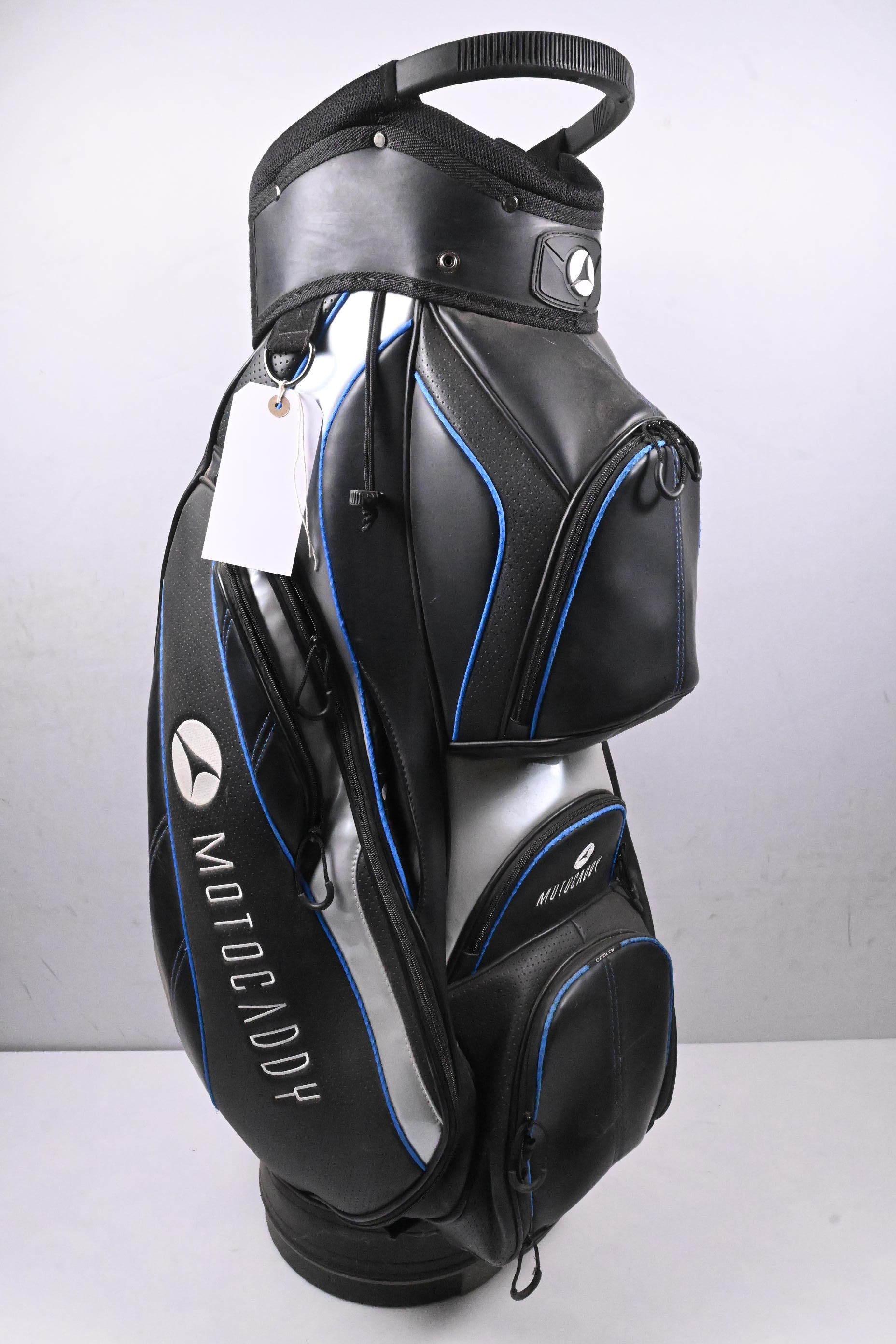 Motocaddy Cart Bag / 14-Way Divider / Black, Grey, Blue