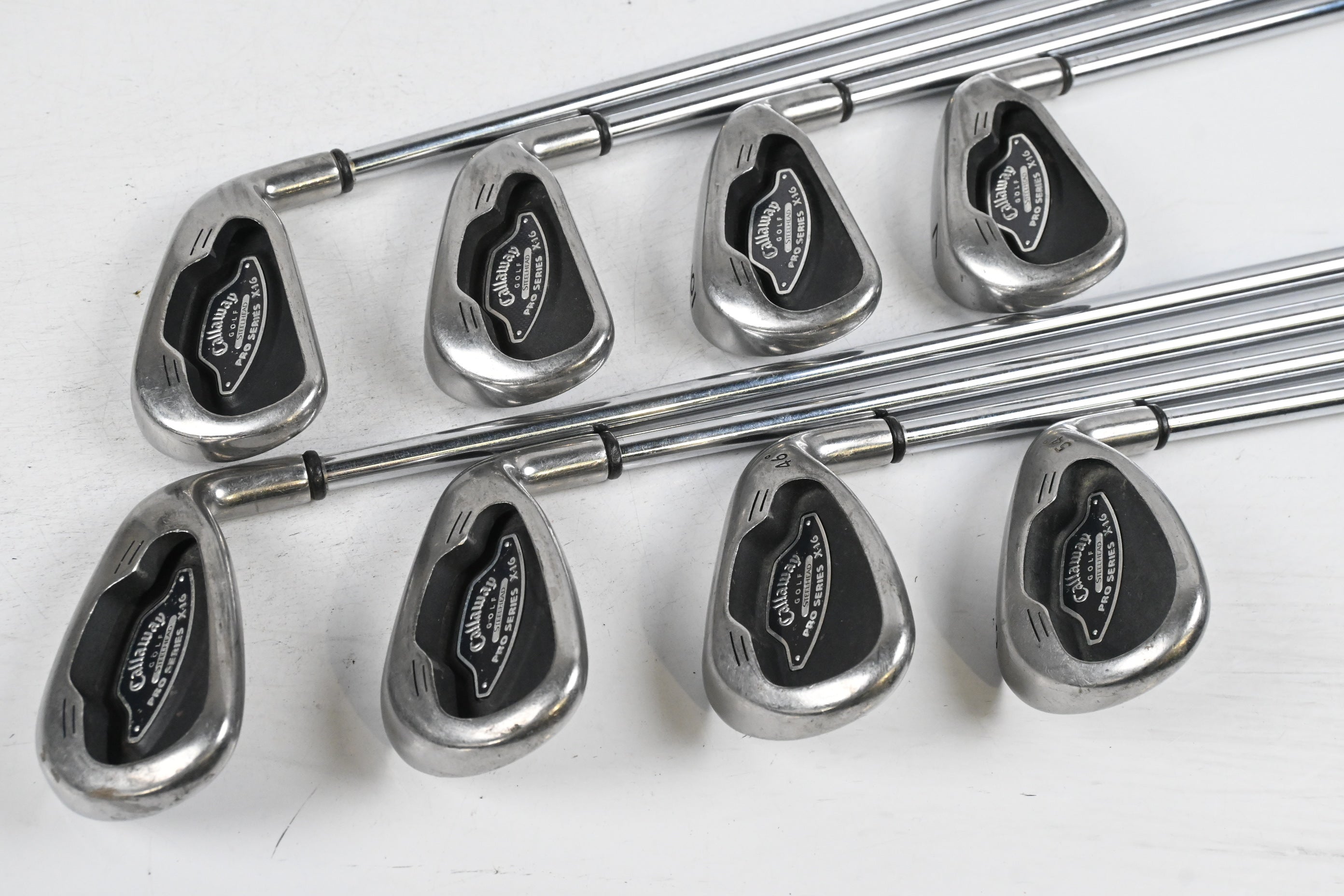 Callaway X-16 Pro Series Irons / 4-PW+SW / Stiff Flex Pro Series X-16 Shafts