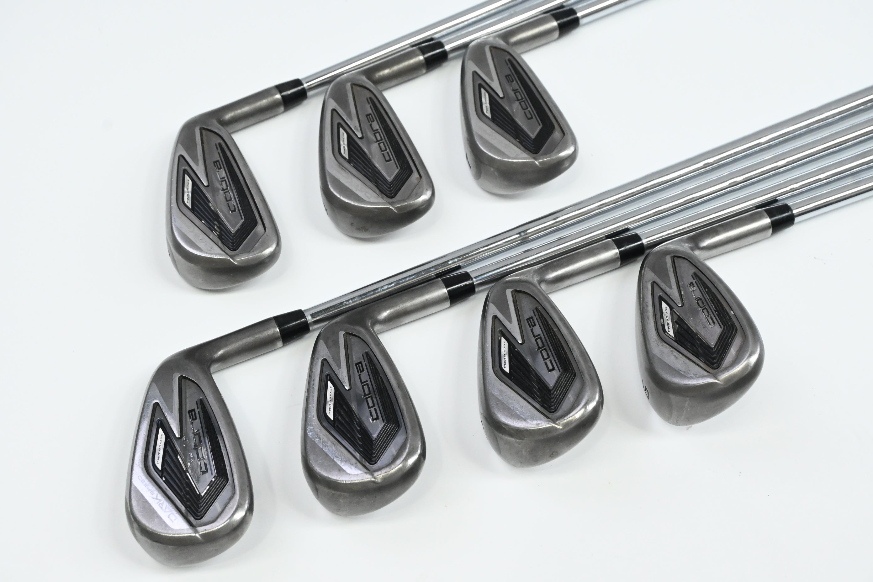 Cobra Darkspeed Irons / 5-PW+GW / Stiff Flex KBS $-Taper Lite Shafts