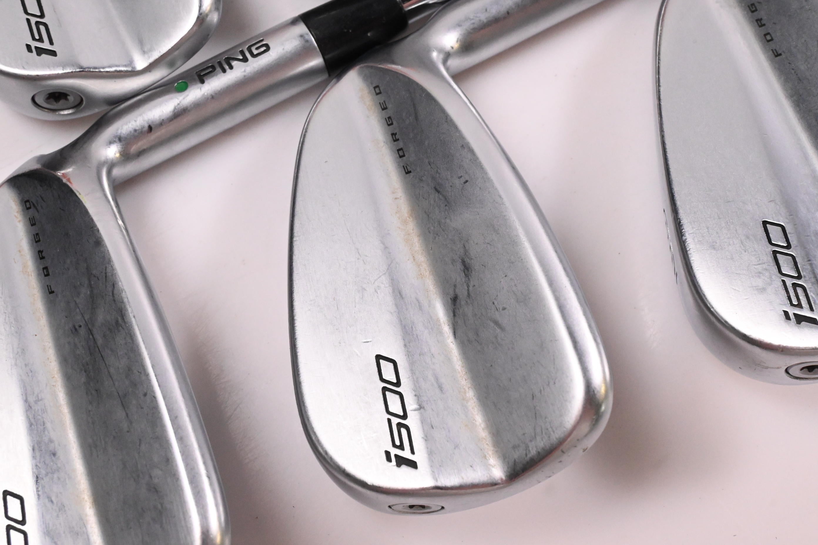 Ping i500 Irons / 4-PW / Green Dot / Regular Flex Dynamic Gold 105 S300 Shafts