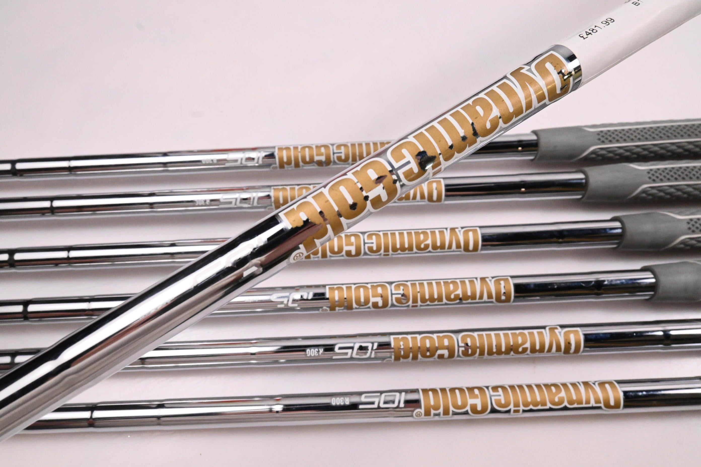 Ping i500 Irons / 4-PW / Green Dot / Regular Flex Dynamic Gold 105 S300 Shafts