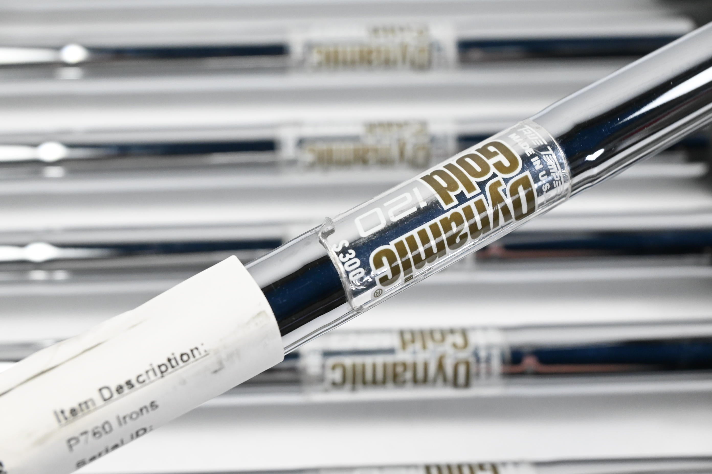 Taylormade P760 Irons / 3-PW / Stiff Flex Dynamic Gold 120 S300 Shafts