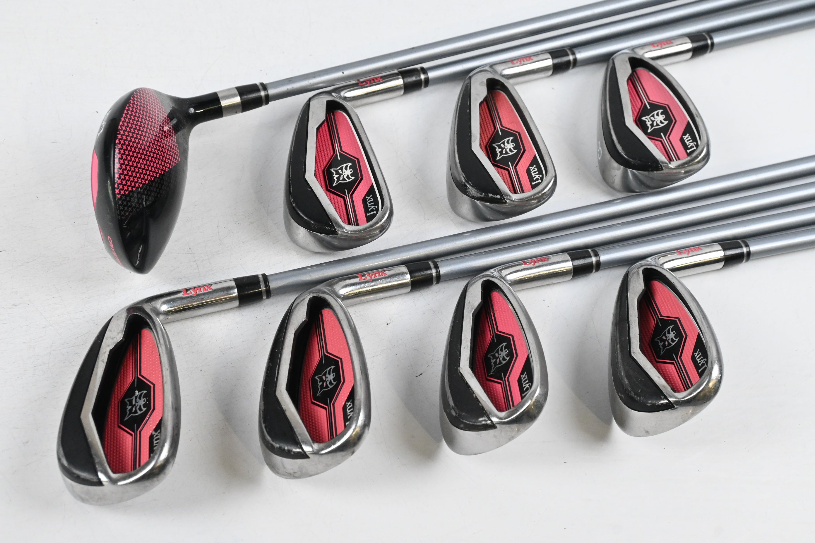 Ladies Lynx Tigress 2018 Irons / 4H+6-PW+GW+LW / Ladies Flex Lynx XLR8-100
