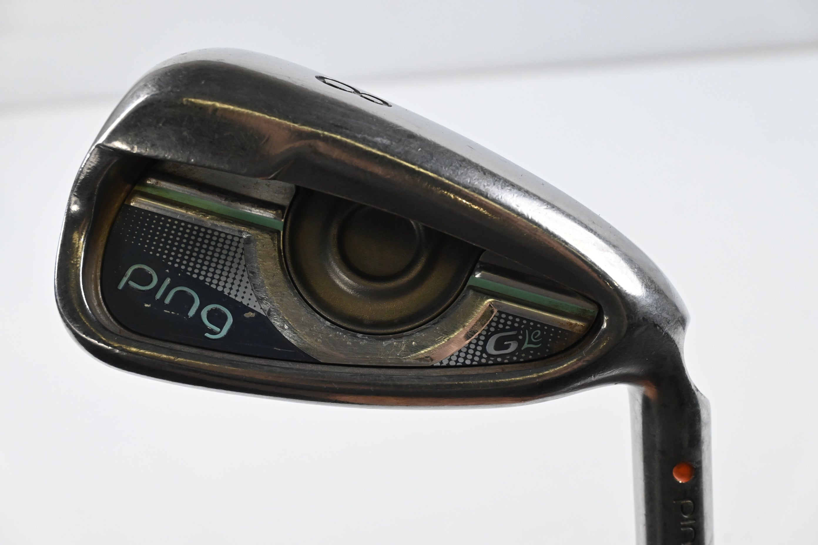 Ladies Ping G Le Short #8 Iron / Orange Dot / Senior Flex Ping TFC 80 Shaft