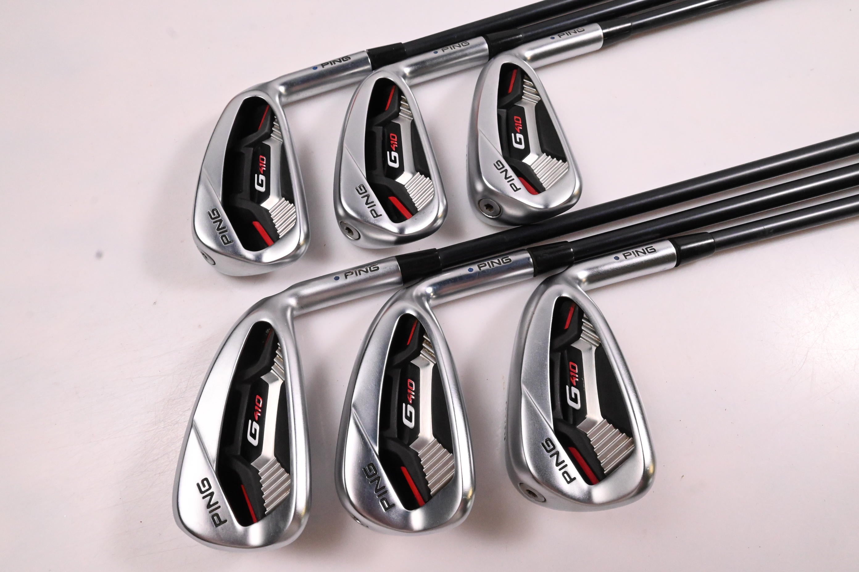 Ping G410 Irons / 4-9i / Blue Dot / Senior Flex Ping Alta CB Red Shafts
