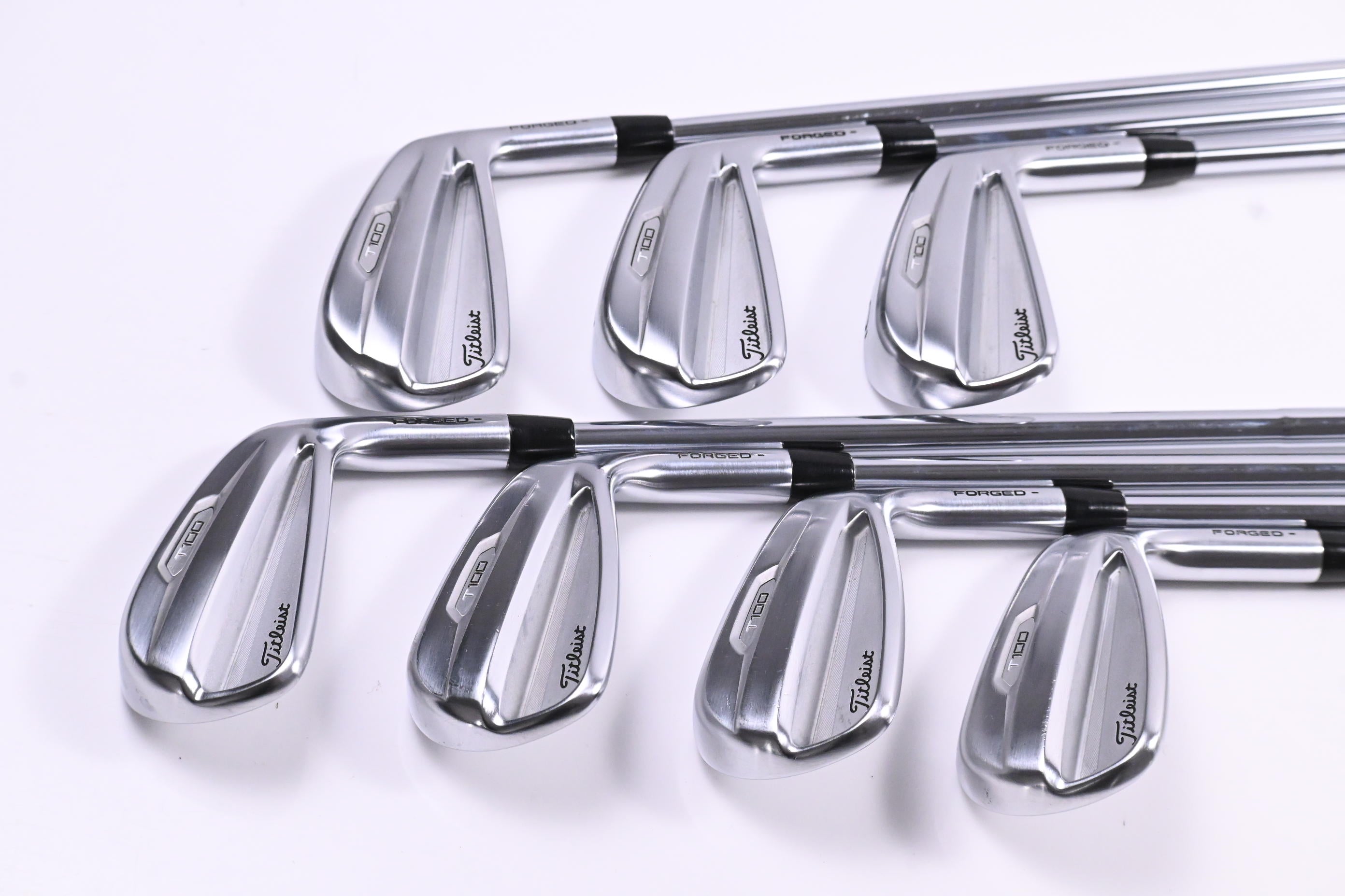 Titleist T100 2021 Irons / 4-PW / Stiff Flex AMT Tour White S300 Shafts