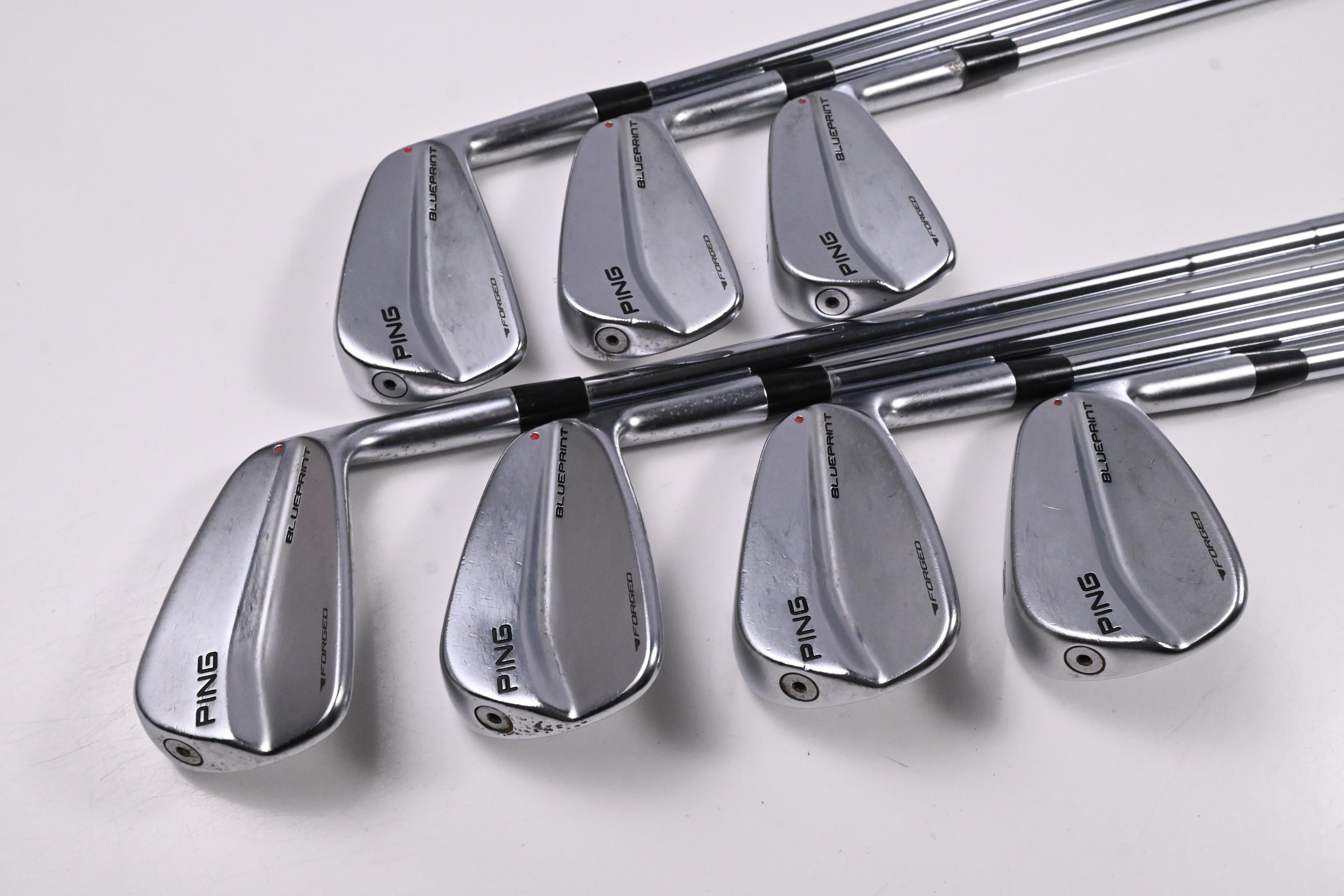 Ping Blueprint Irons / 4-PW / Red Dot / Stiff Flex Dynamic Gold 120 S300 Shafts