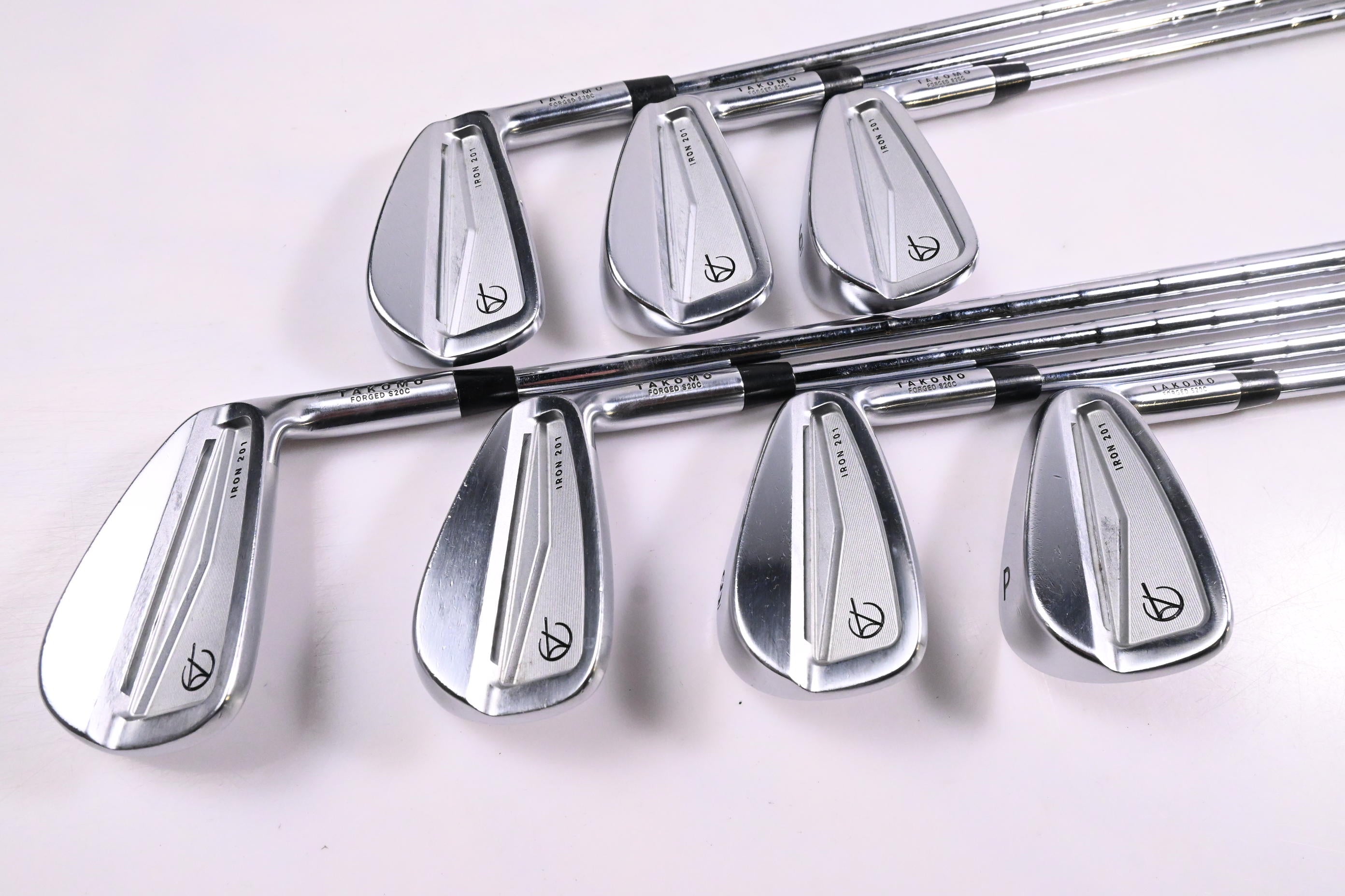 Takomo 201 Irons / 4-PW / Stiff Flex KBS Tour 120 Shafts