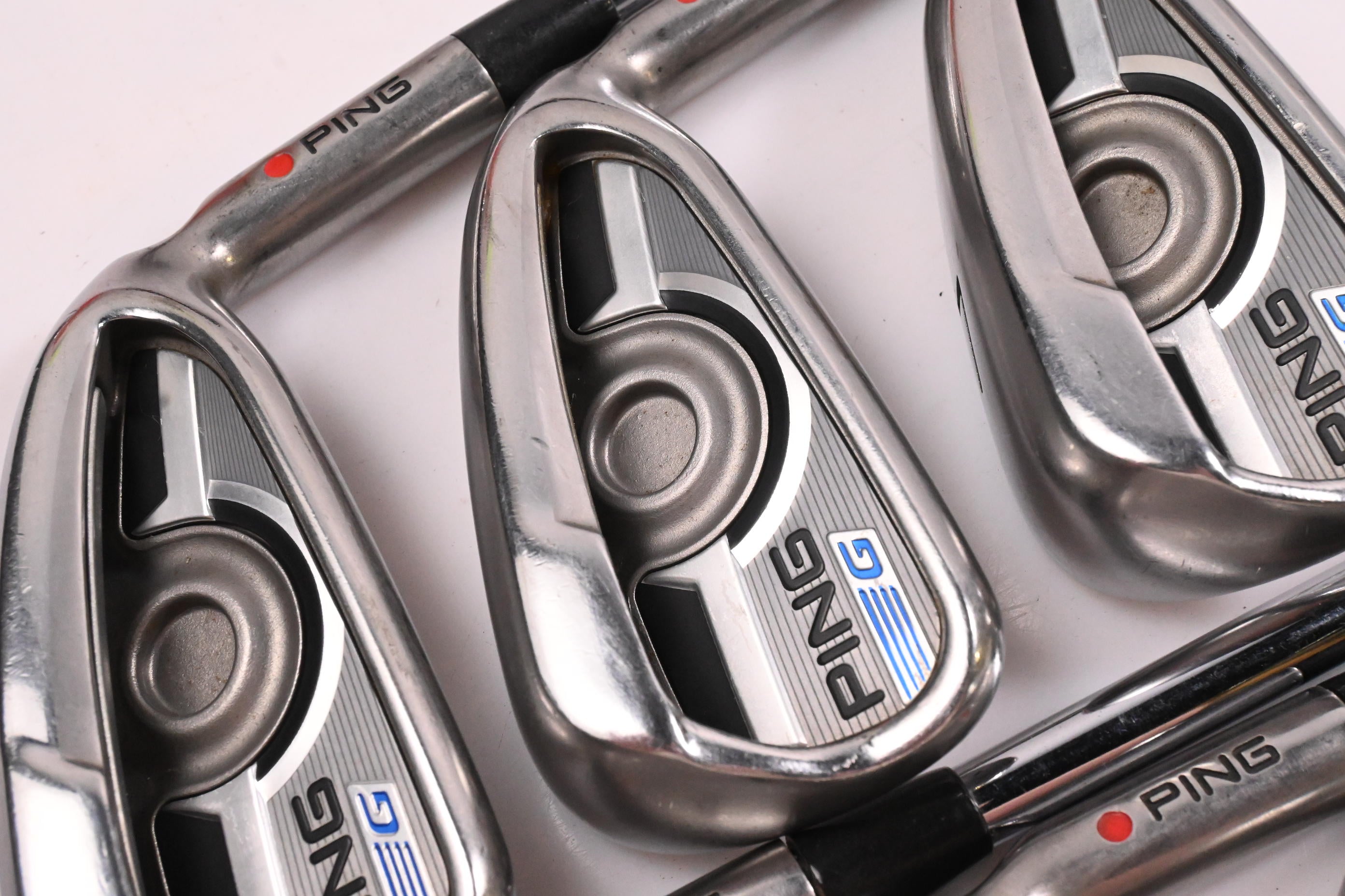 Ping G Series Irons / 5-PW / Red Dot / Regular Flex Ping AWT 2.0 Shafts