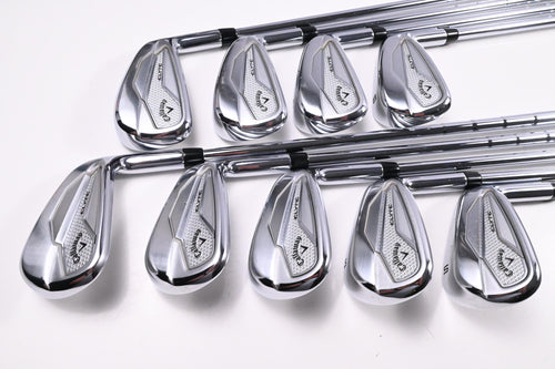 Callaway Elyte Irons / 5-PW+AW+GW+SW / Stiff Flex Vector 90 Shafts
