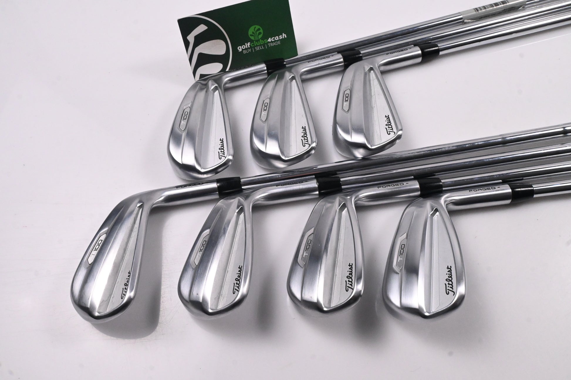 Titleist T100 2021 Irons / 4-PW / Stiff Flex AMT Tour White S300 Shafts