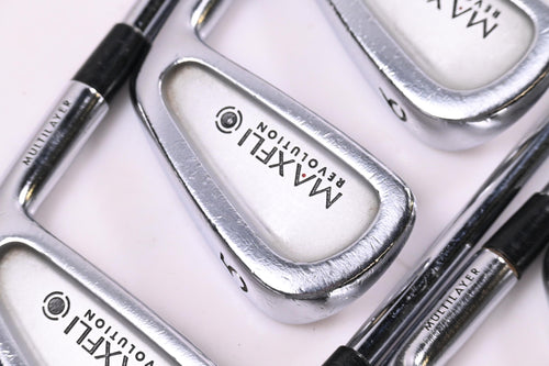 Maxfli Revolution Black Dot Irons / 4-PW / Stiff Flex Steel Shafts