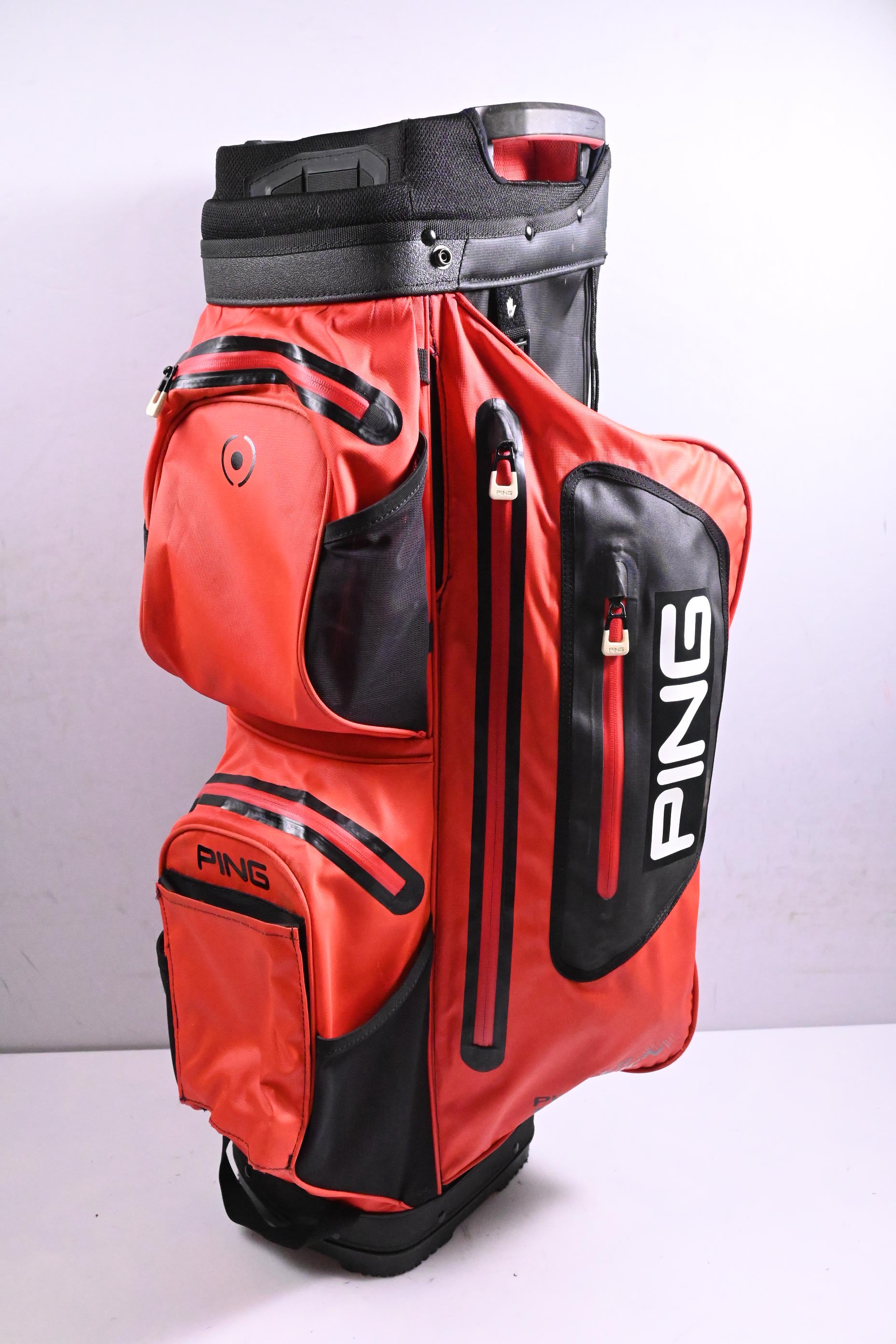 Ping Pioneer Monsoon Cart Bag / 15-Way Divider / Red, Black