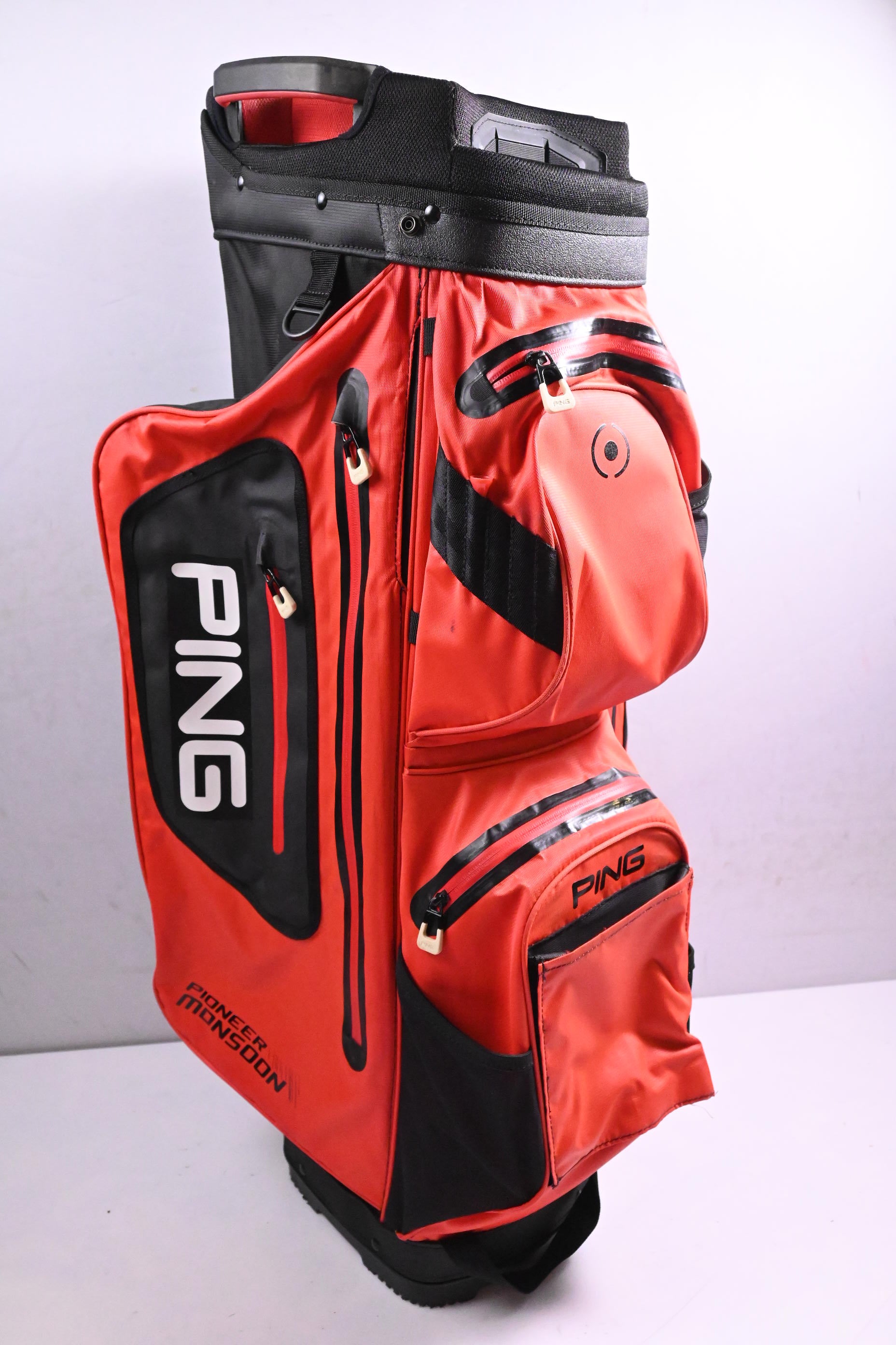 Ping Pioneer Monsoon Cart Bag / 15-Way Divider / Red, Black